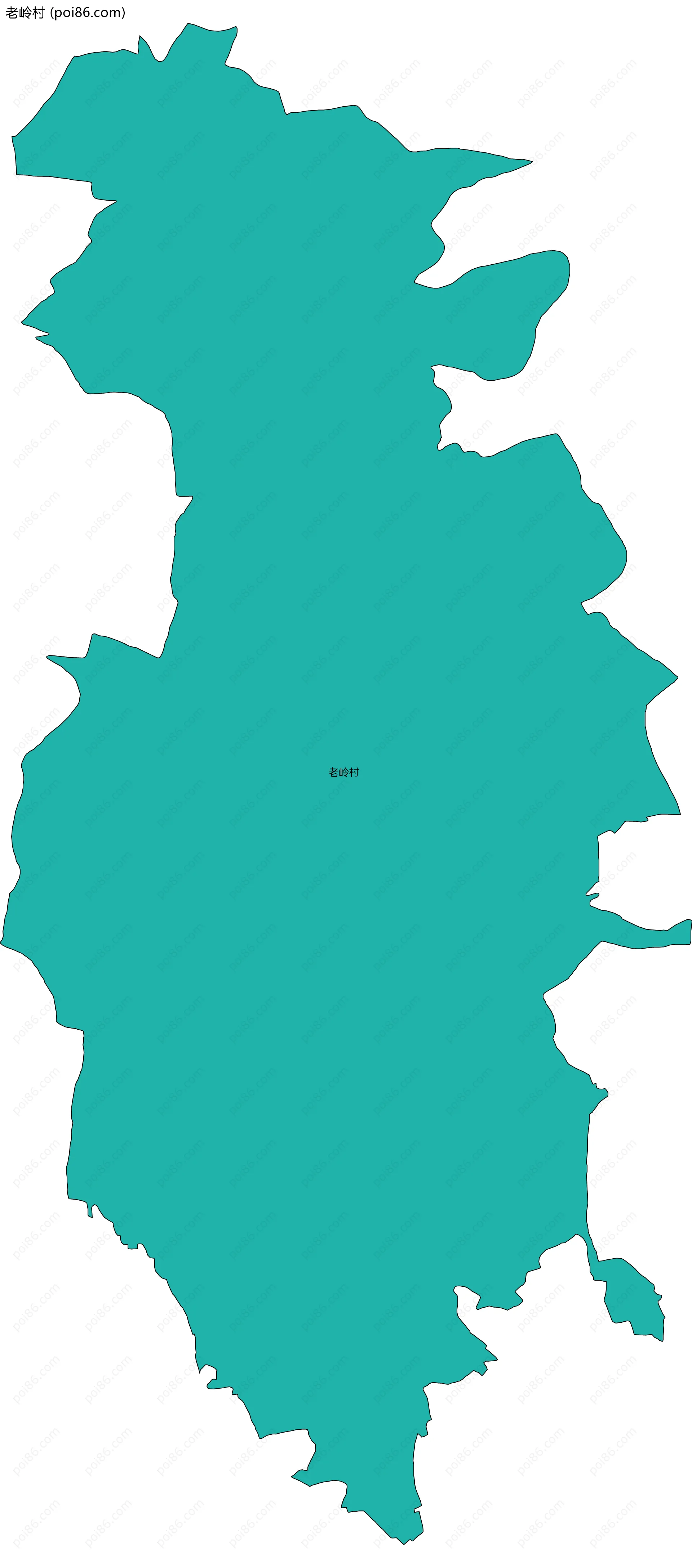 老岭村边界地图