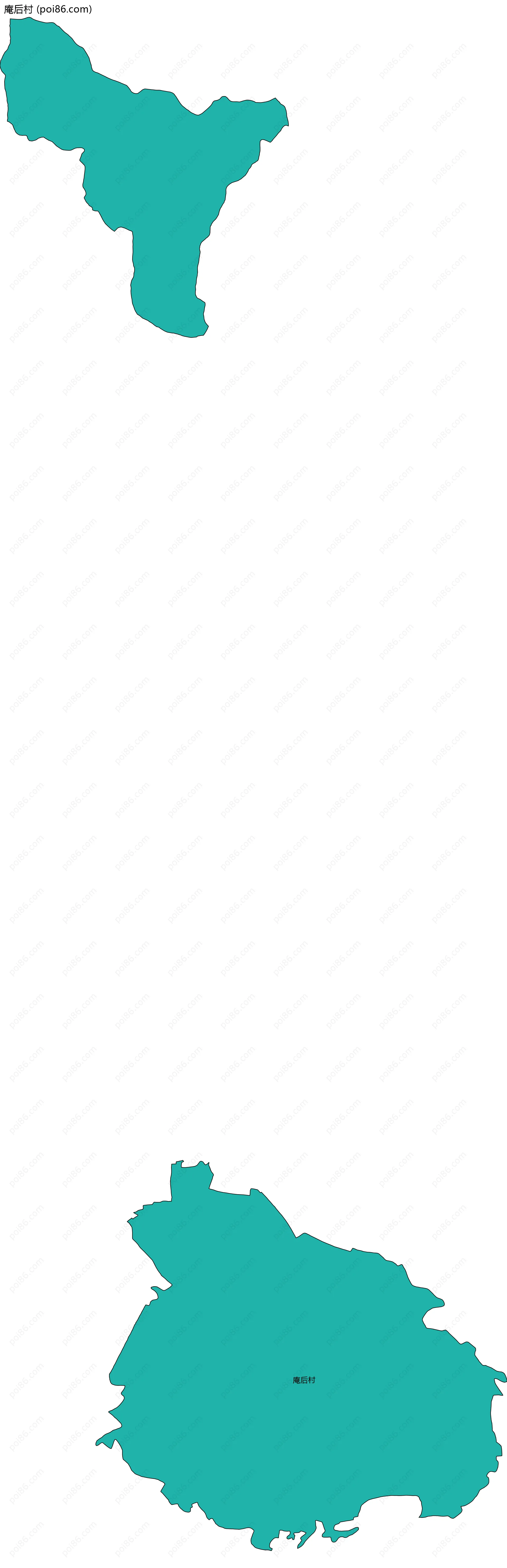 庵后村边界地图