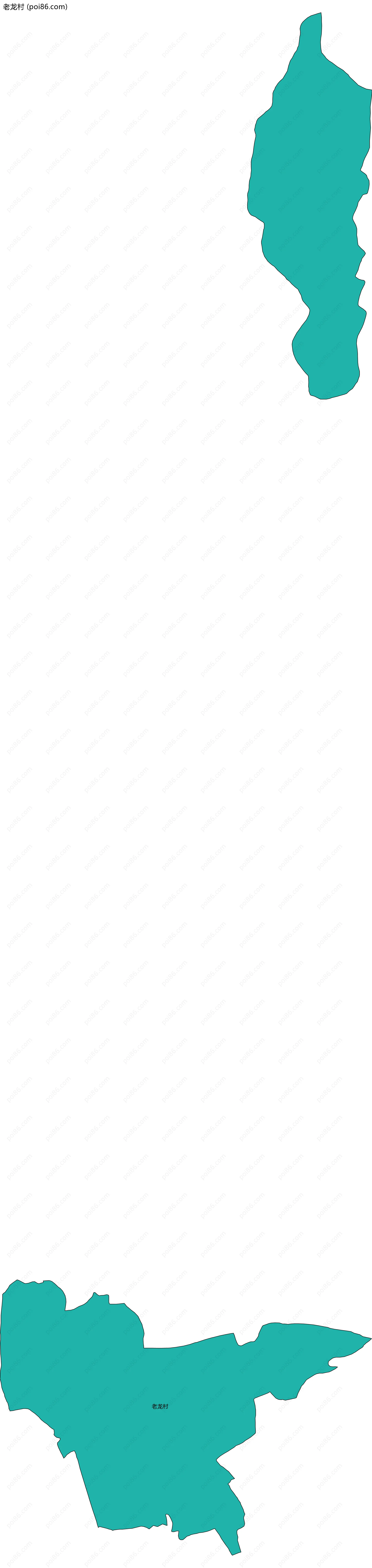 老龙村边界地图