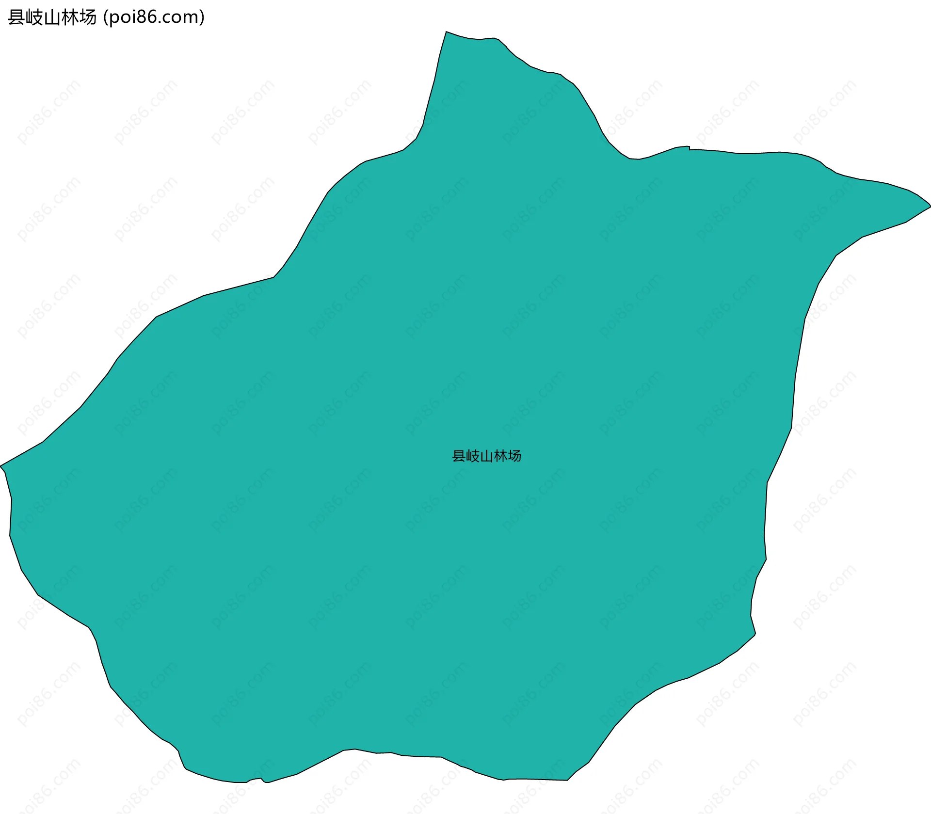 县岐山林场边界地图