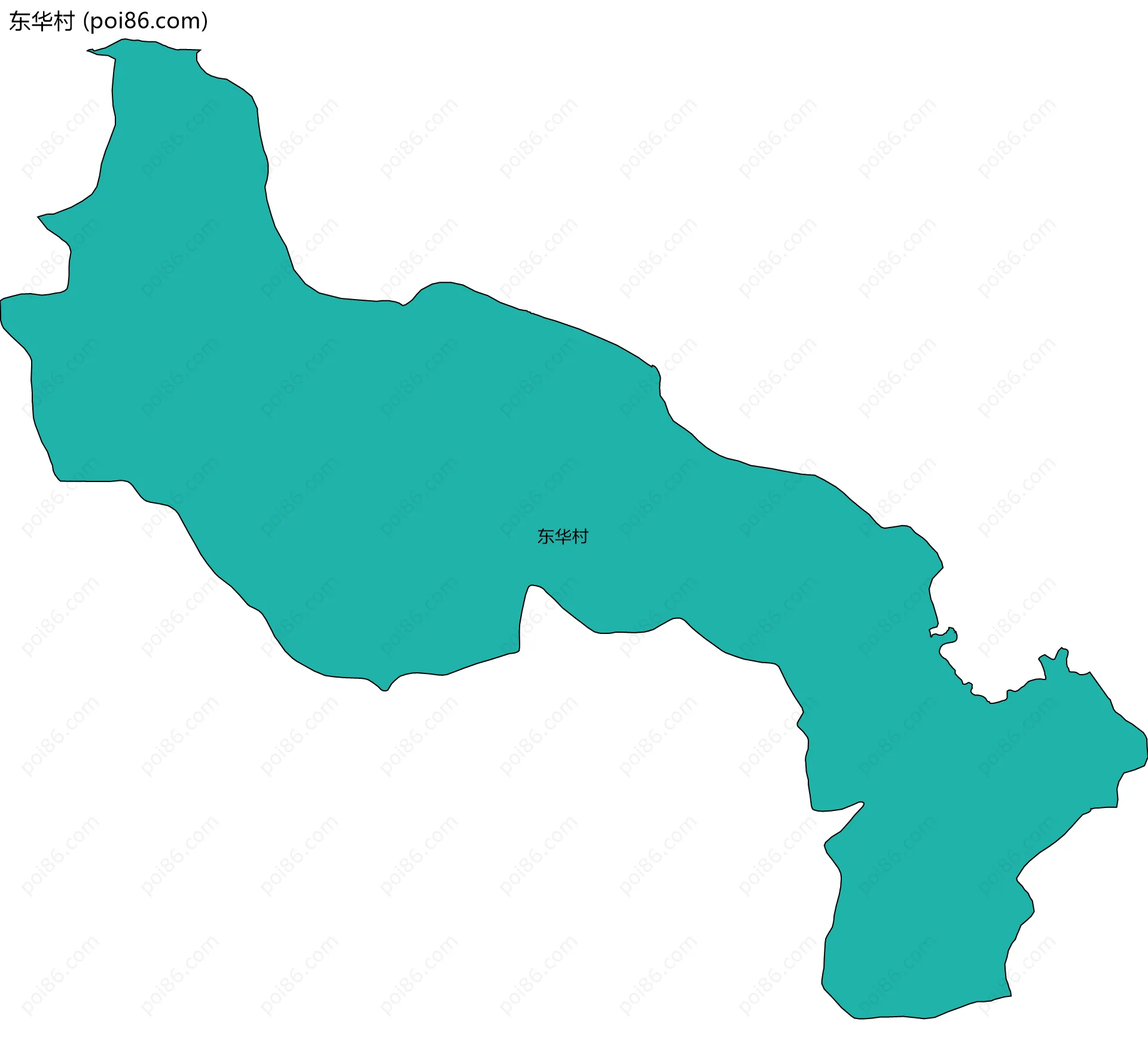 东华村边界地图