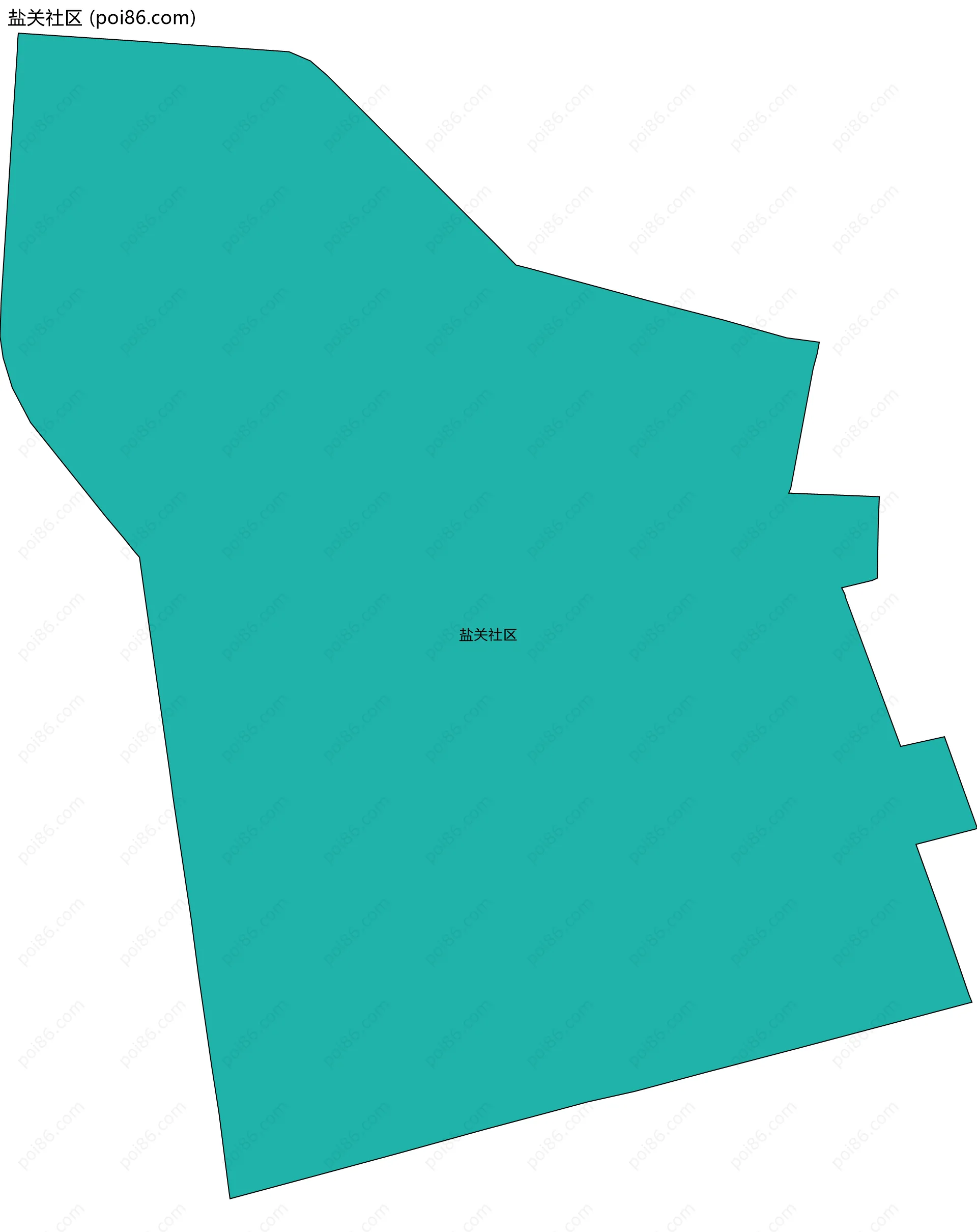 盐关社区边界地图