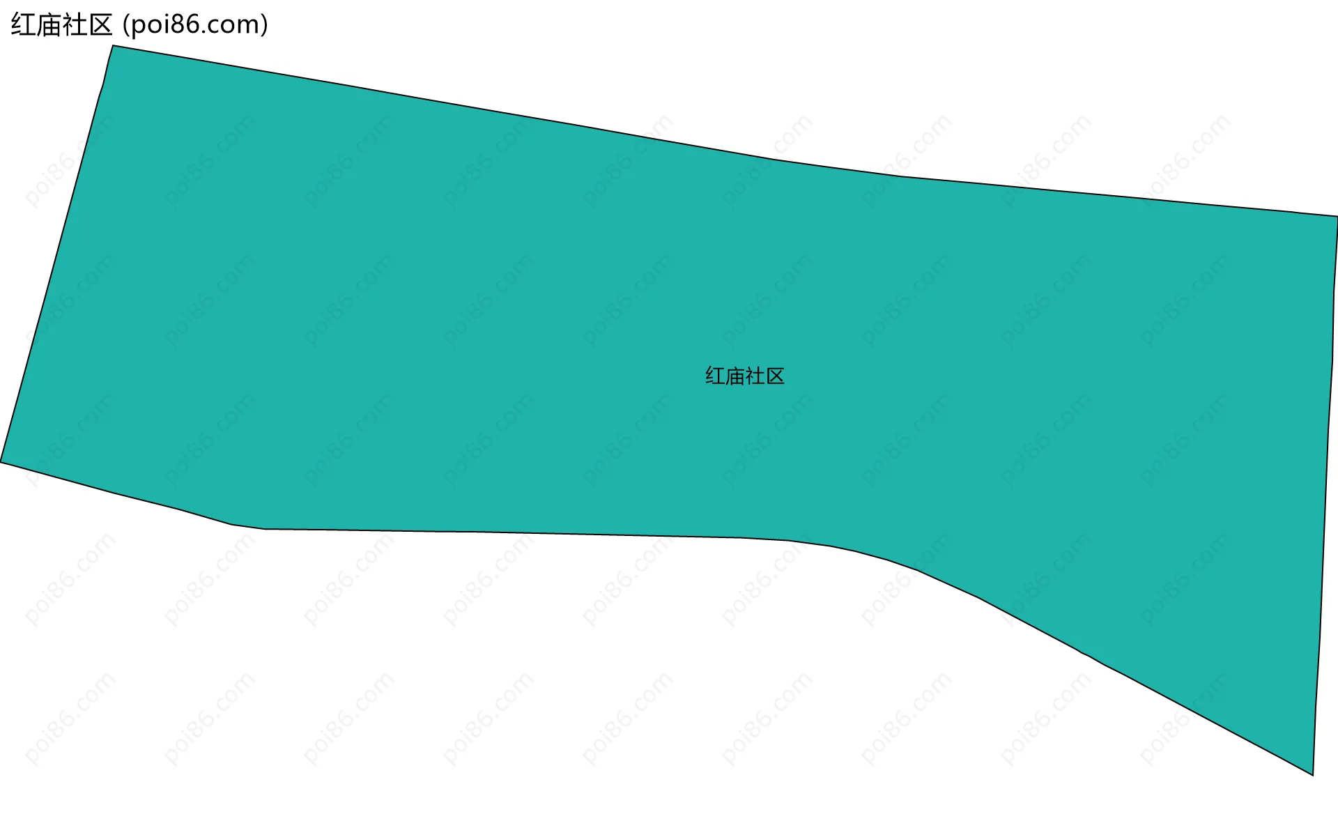 红庙社区边界地图