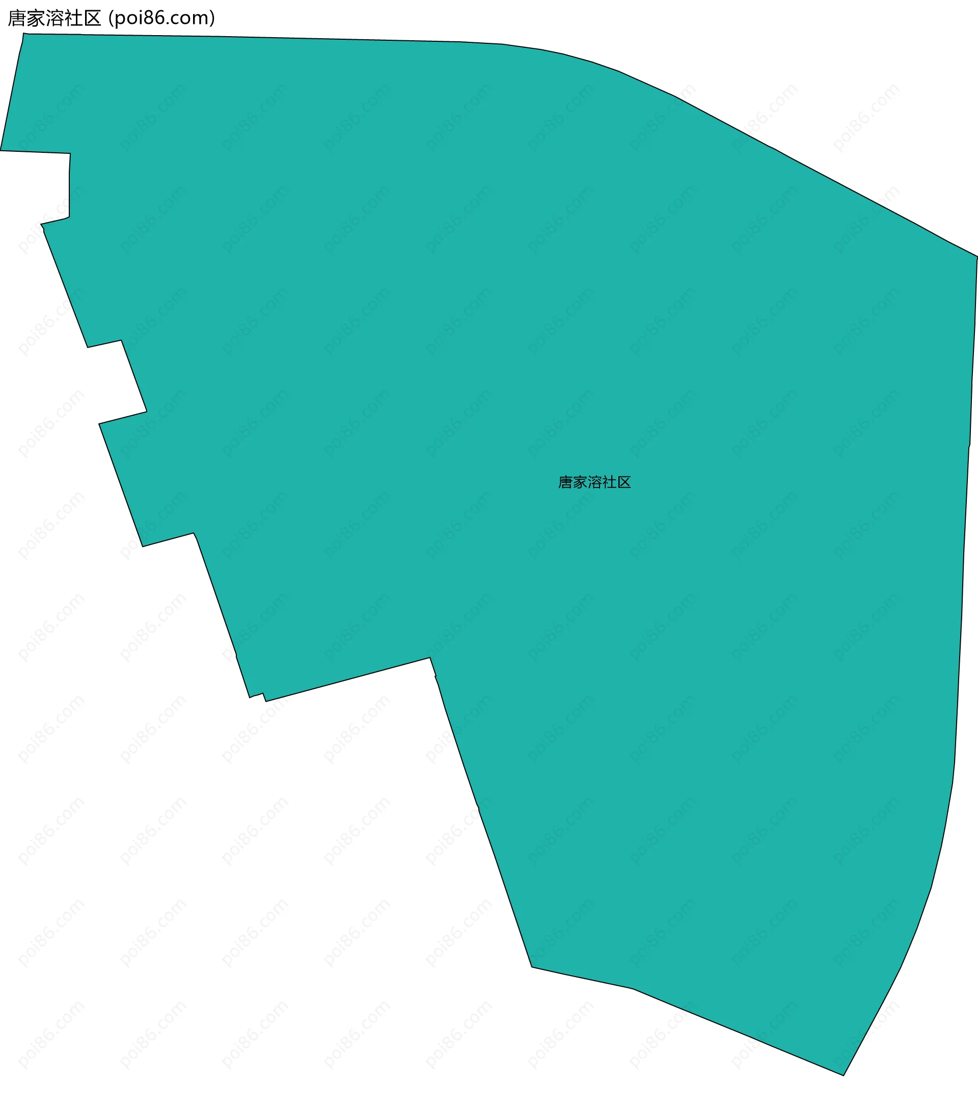 唐家溶社区边界地图