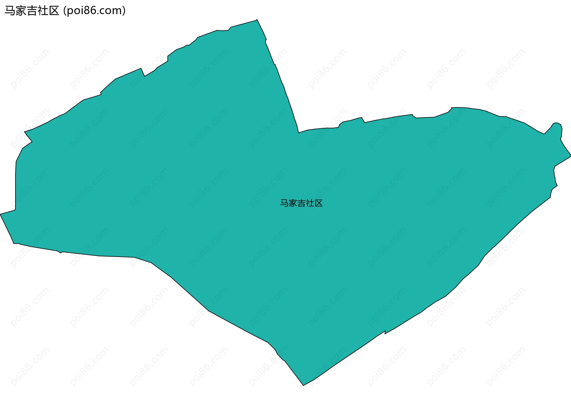 马家吉社区边界地图