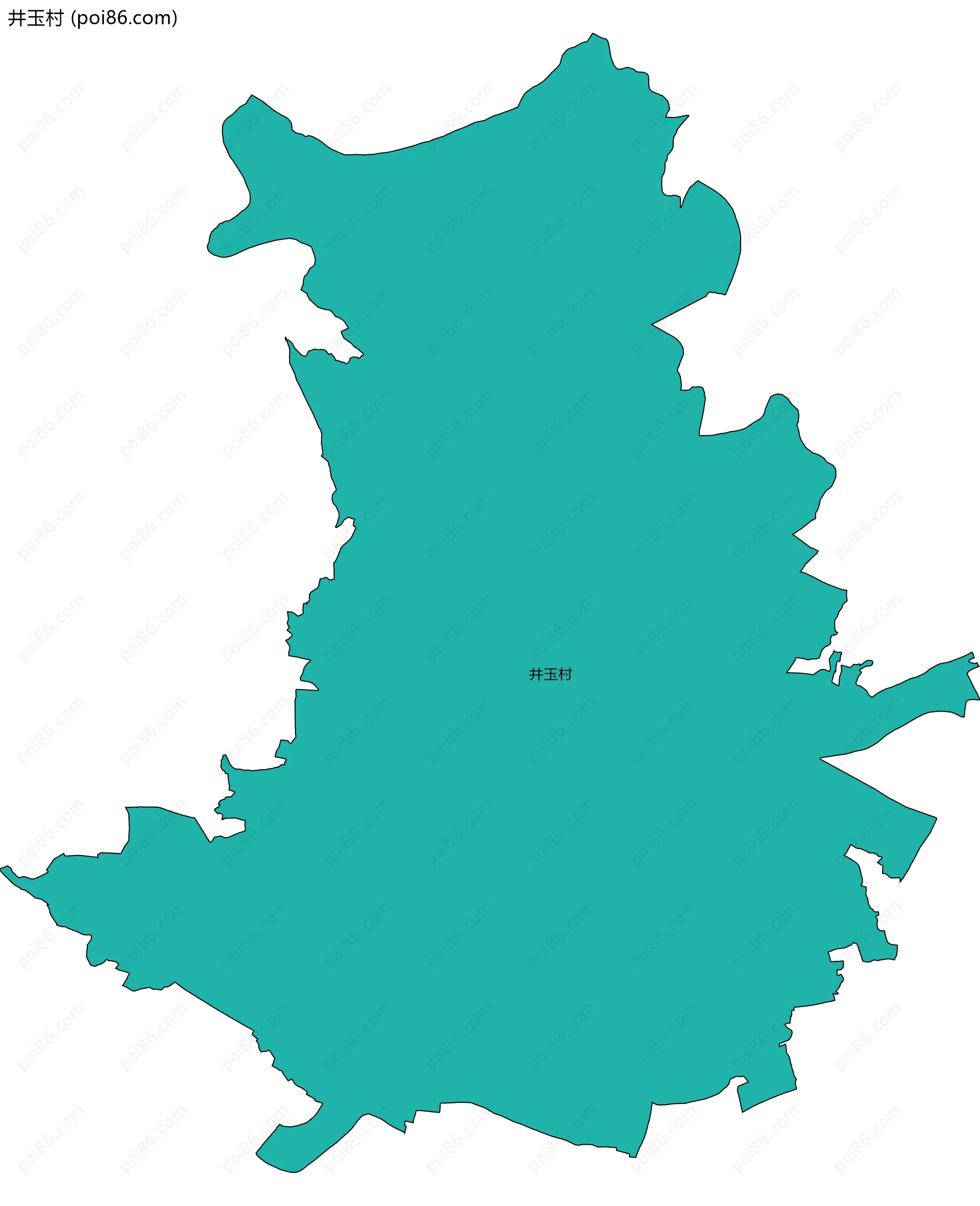 井玉村边界地图