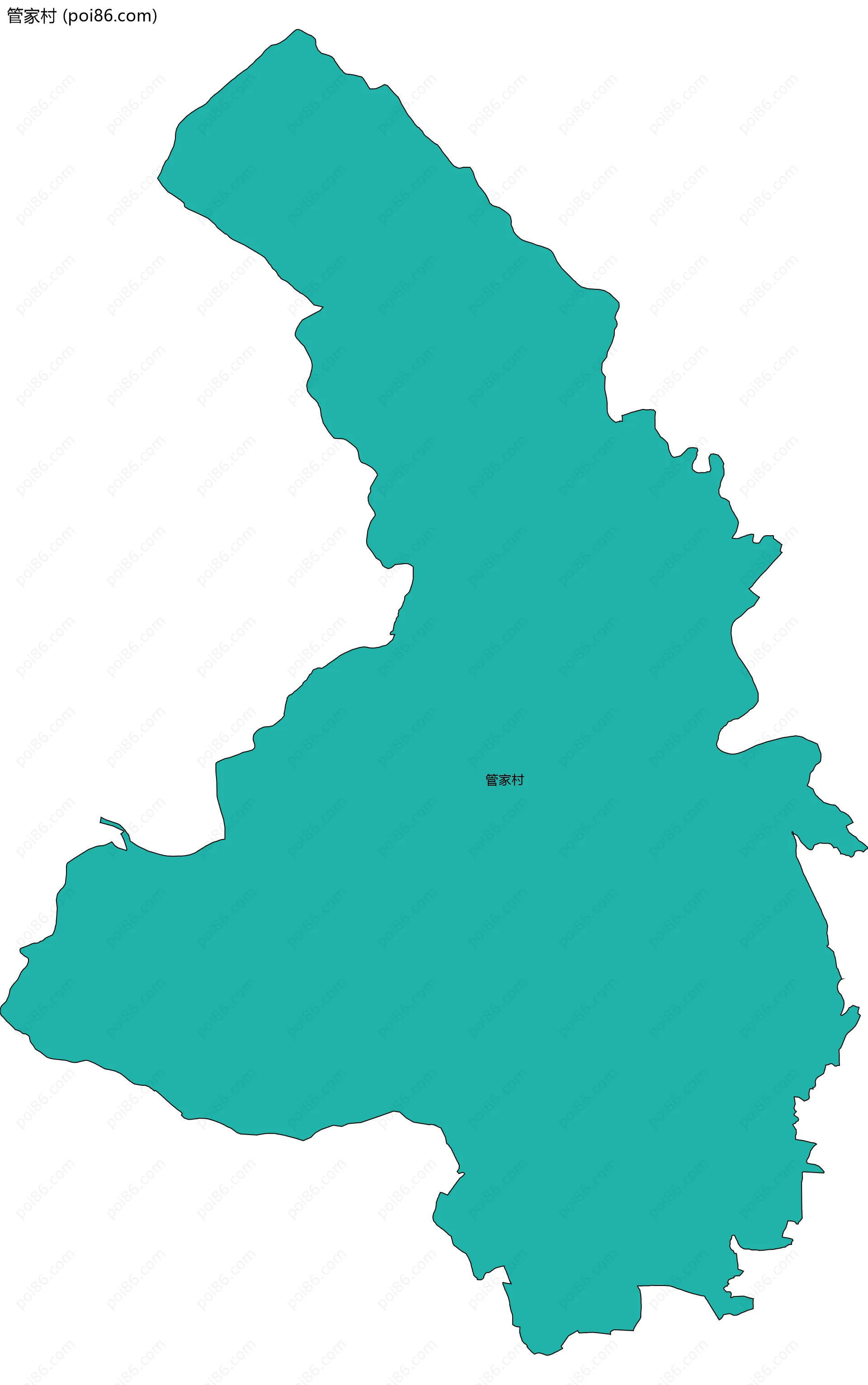 管家村边界地图