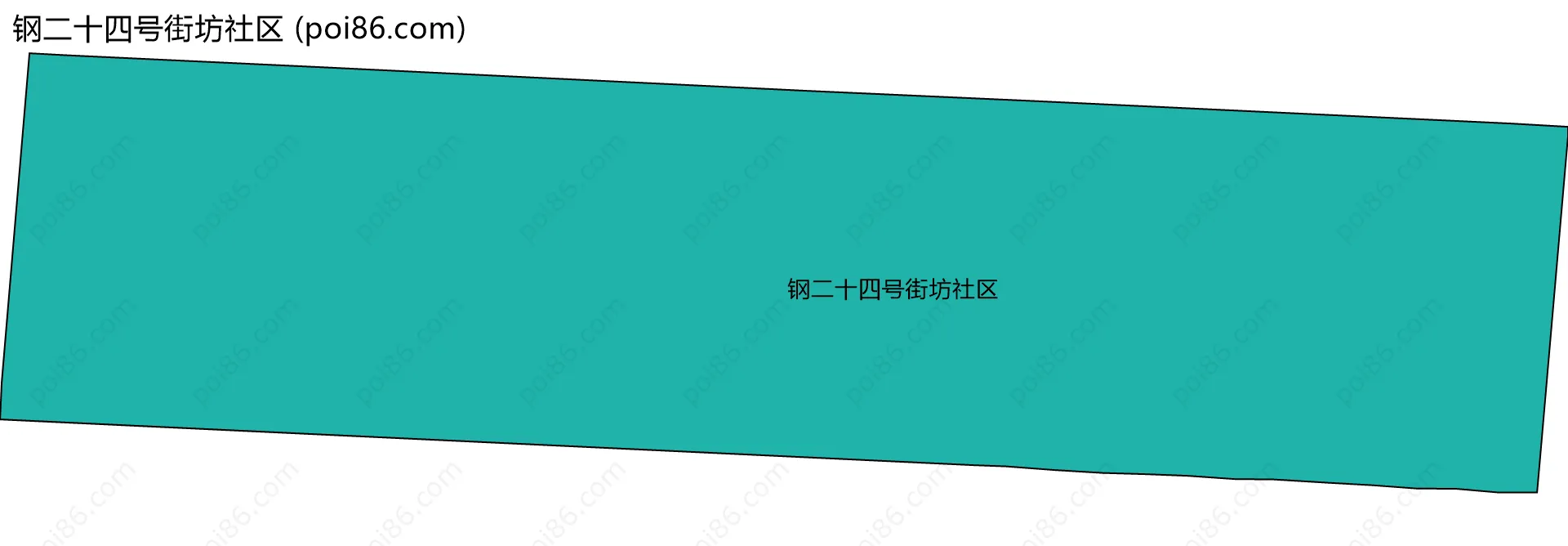 钢二十四号街坊社区边界地图