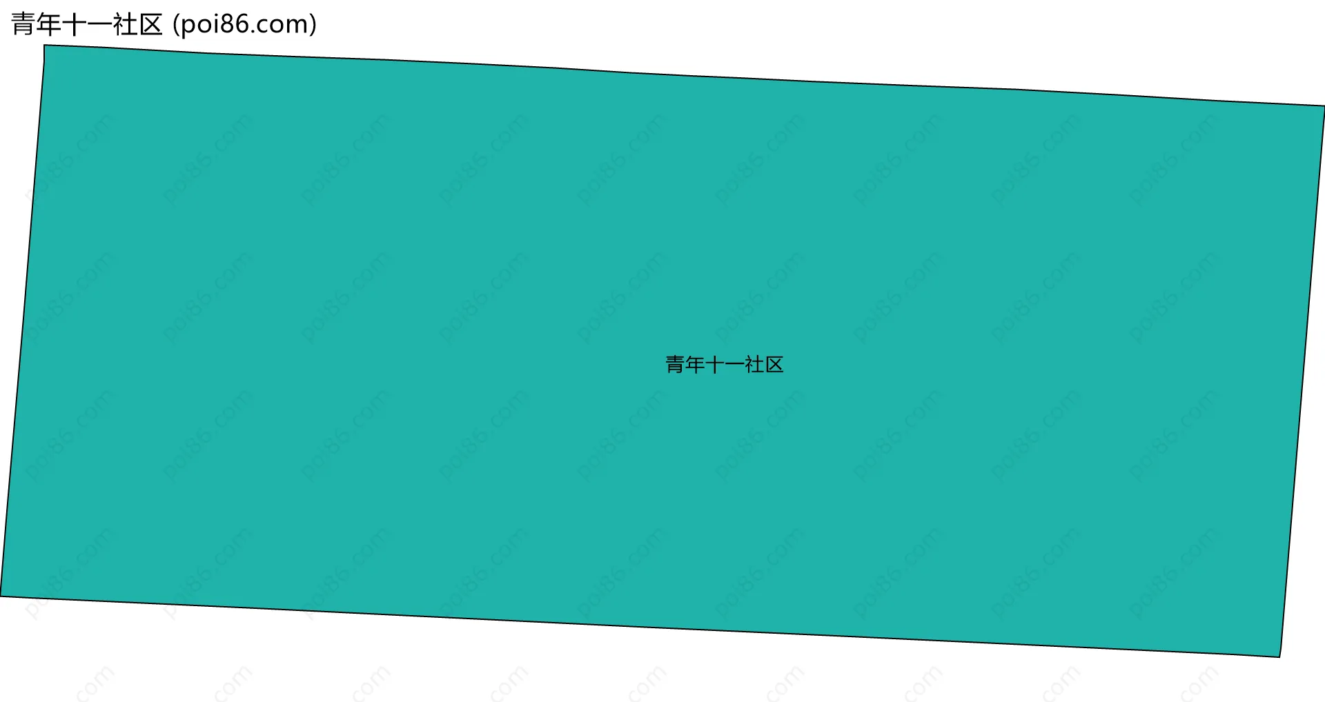 青年十一社区边界地图