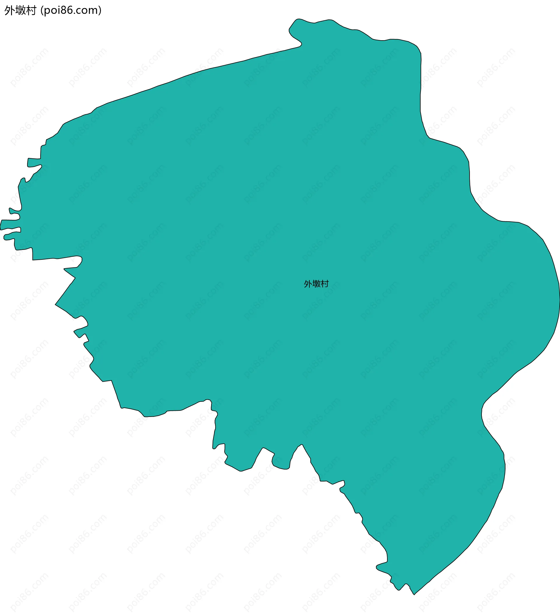 外墩村边界地图