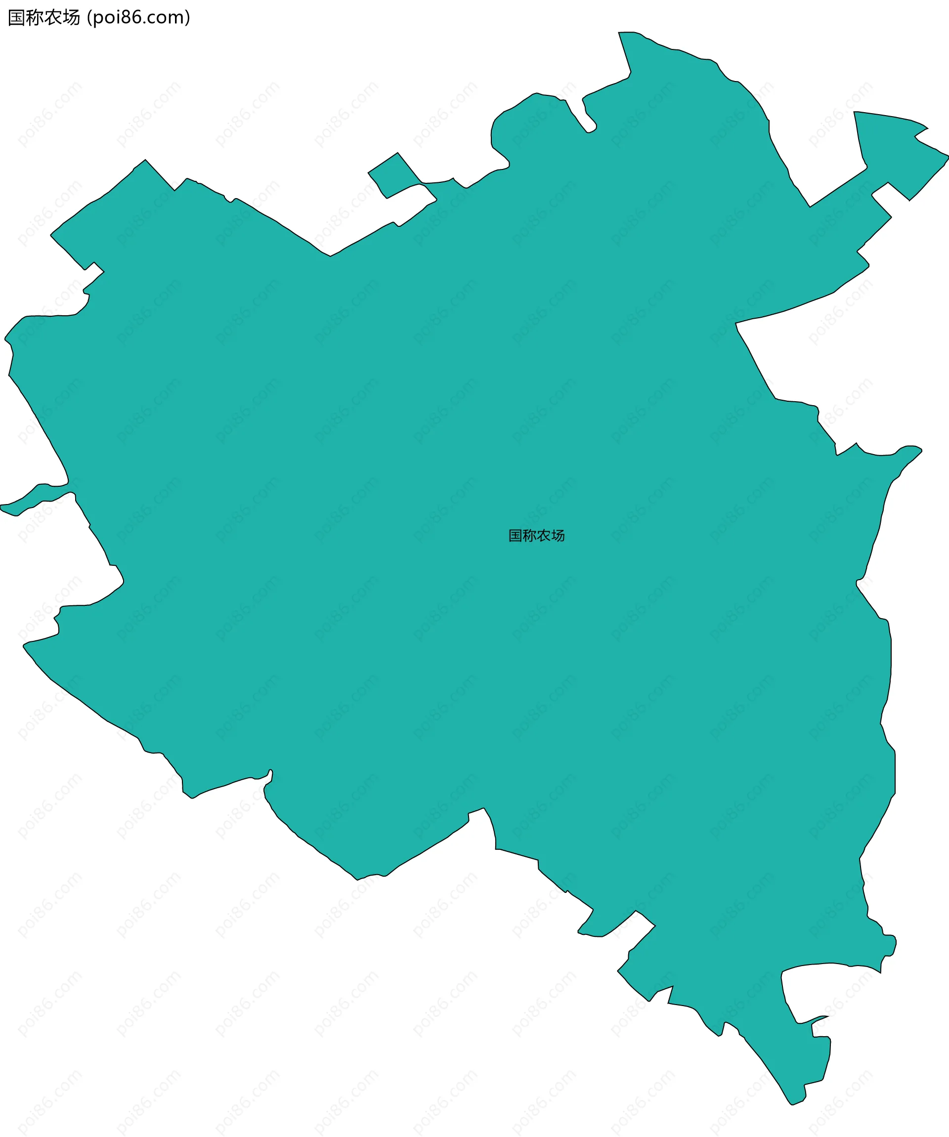 国称农场边界地图