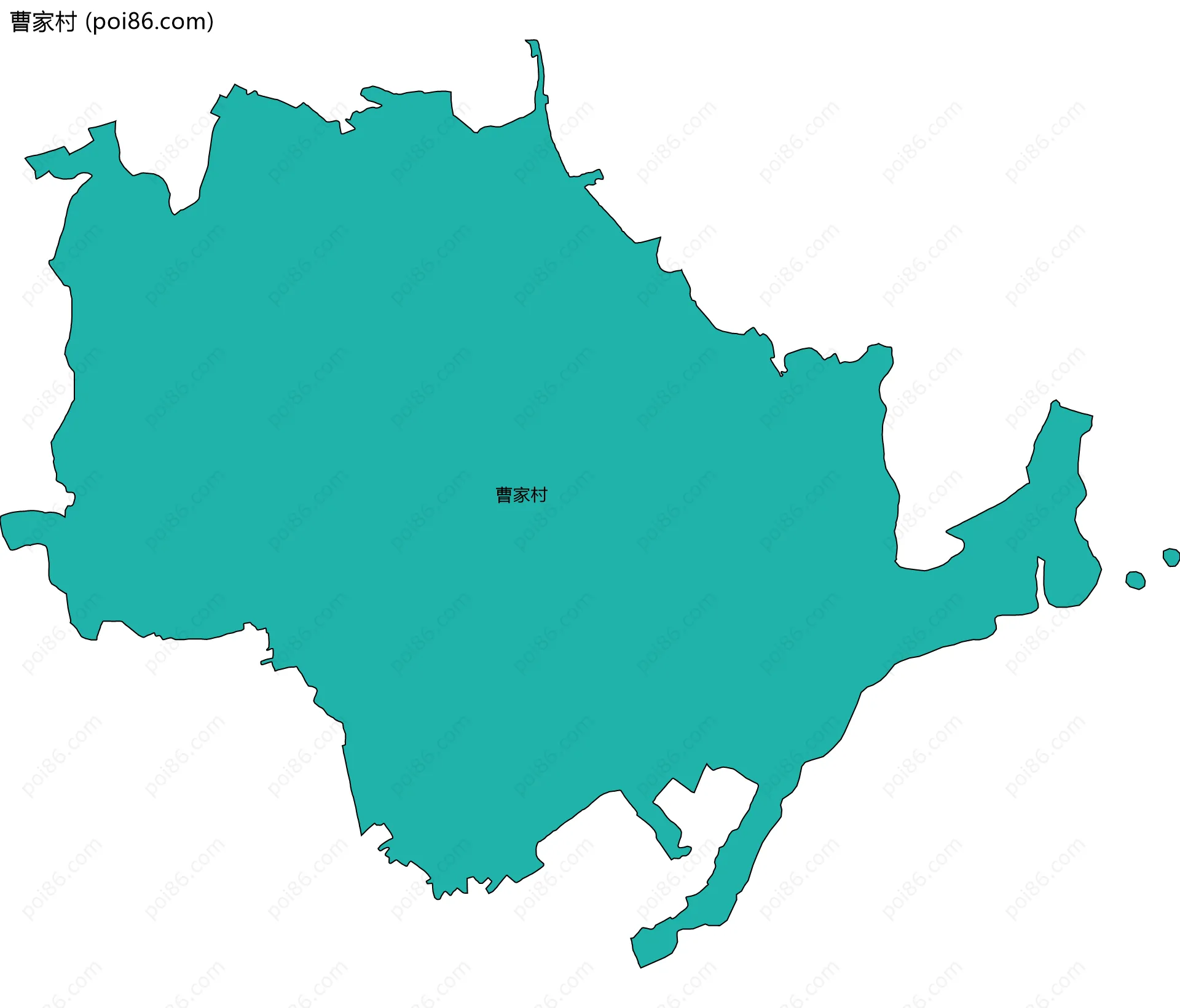 曹家村边界地图
