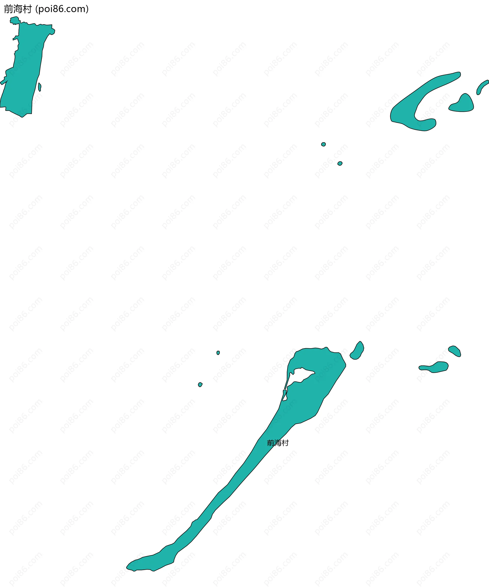 前海村边界地图