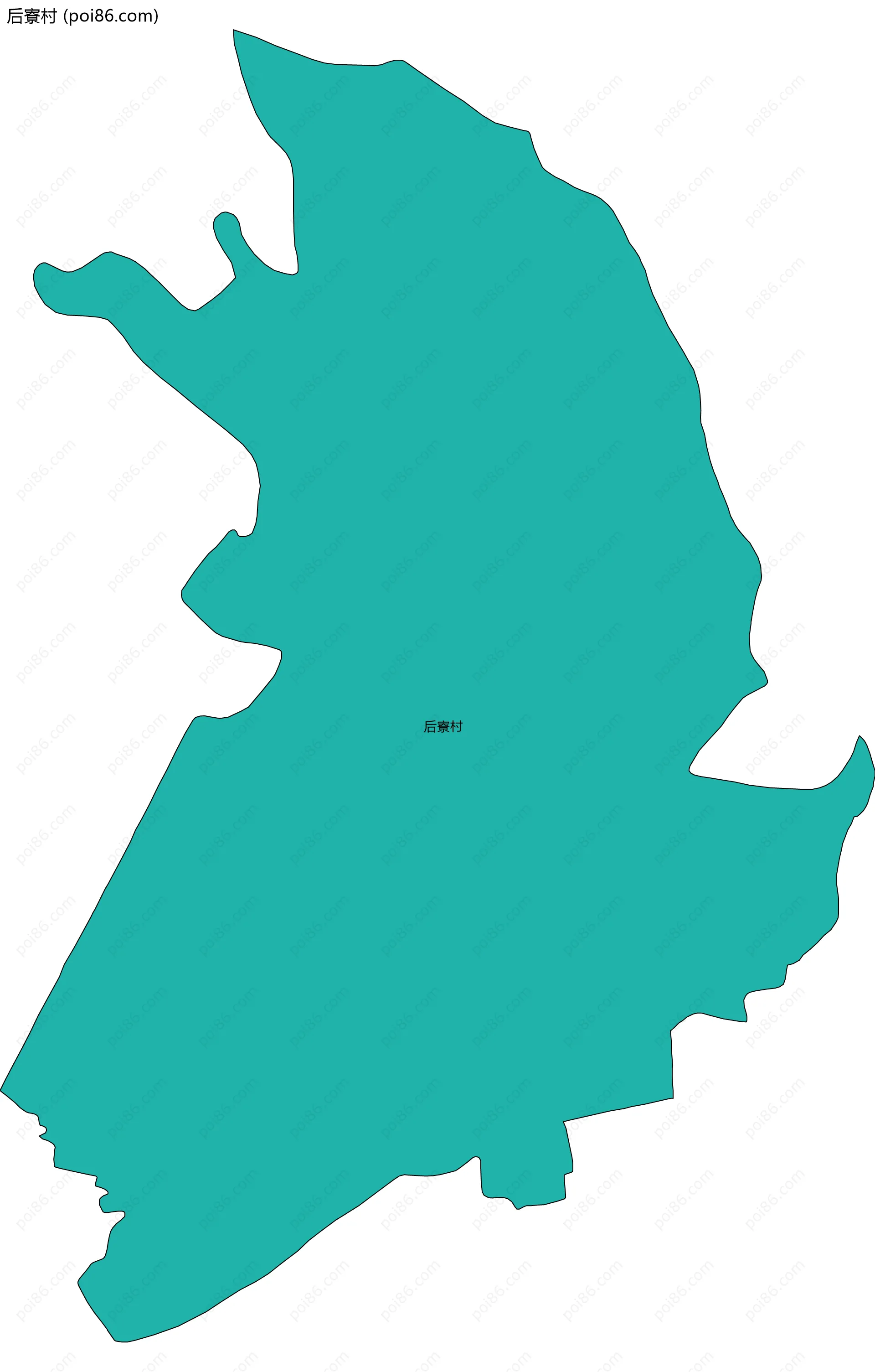 后寮村边界地图