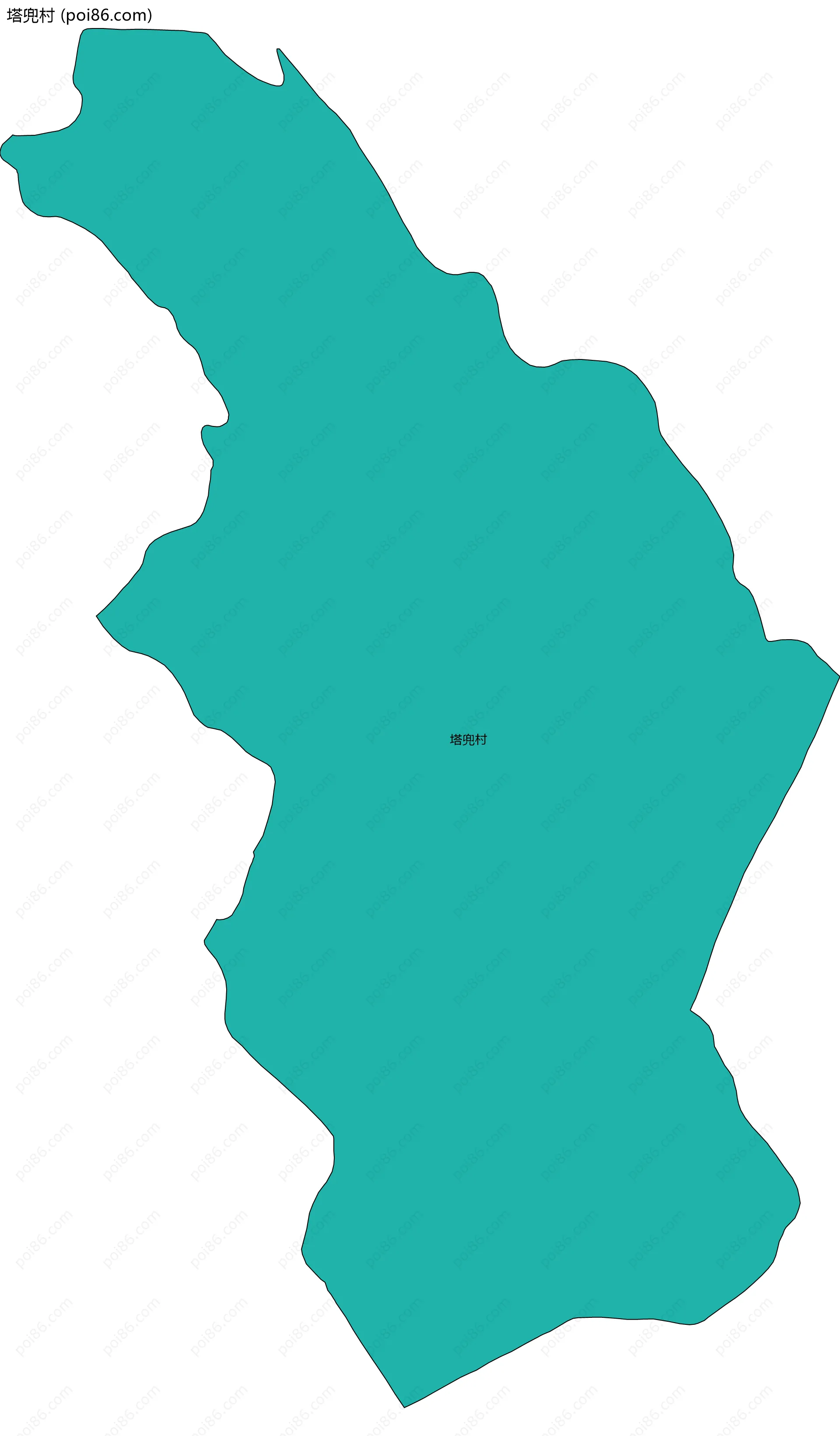 塔兜村边界地图