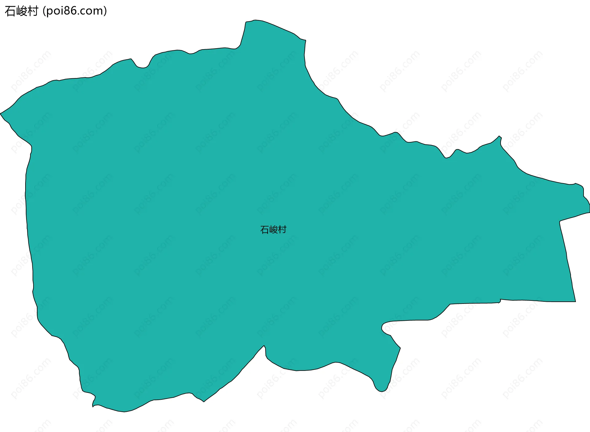 石峻村边界地图