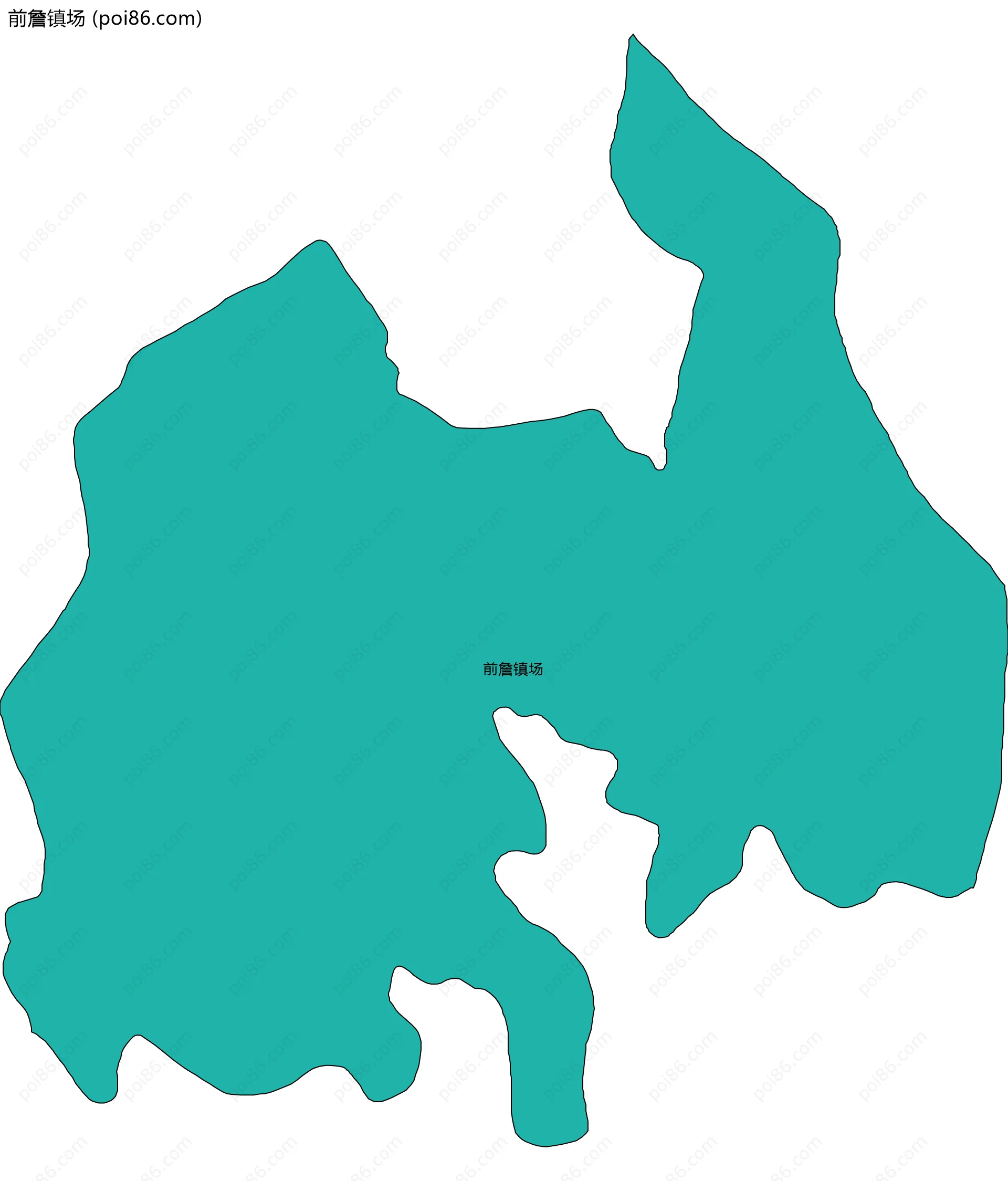 前詹镇场边界地图