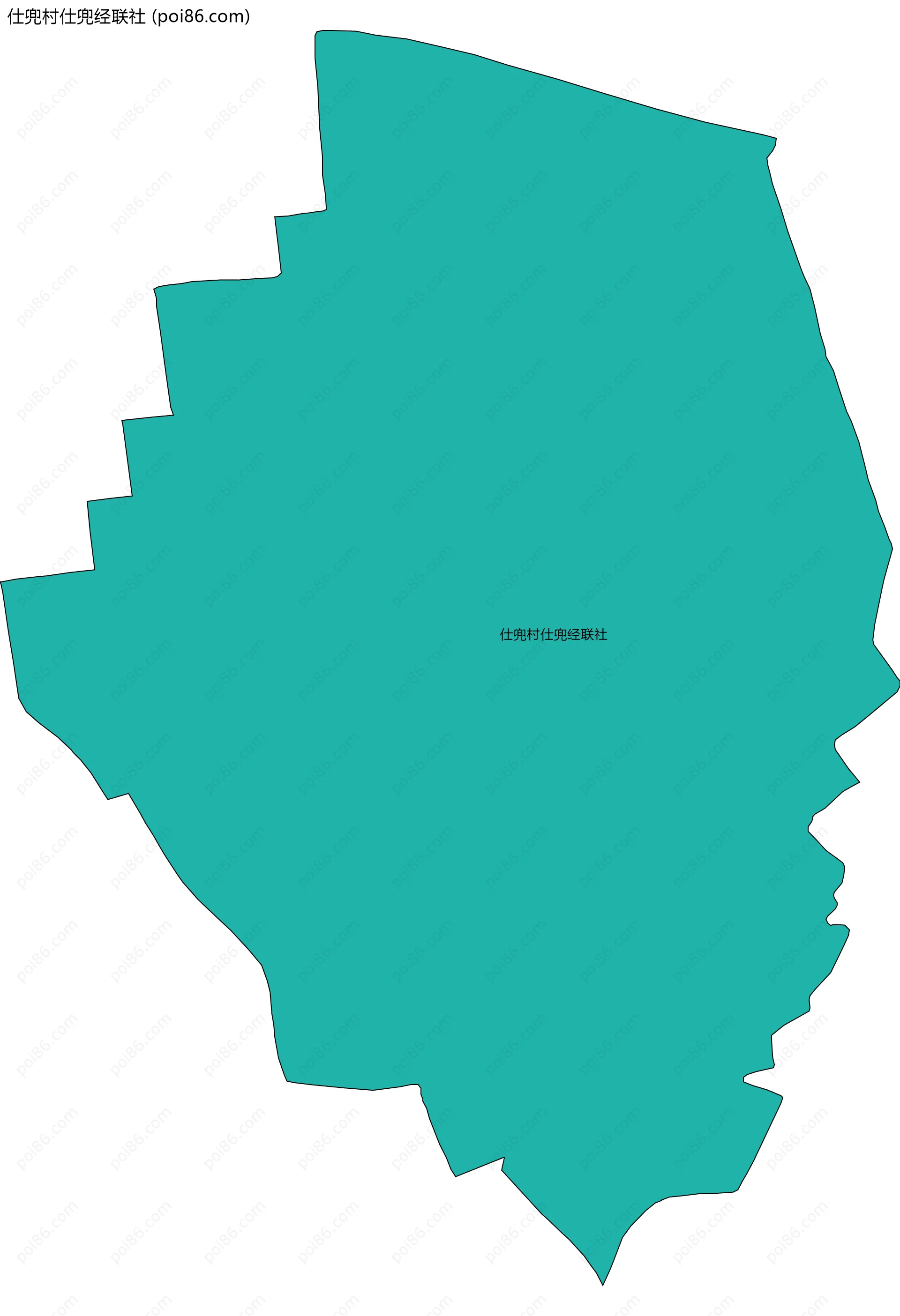 仕兜村仕兜经联社边界地图