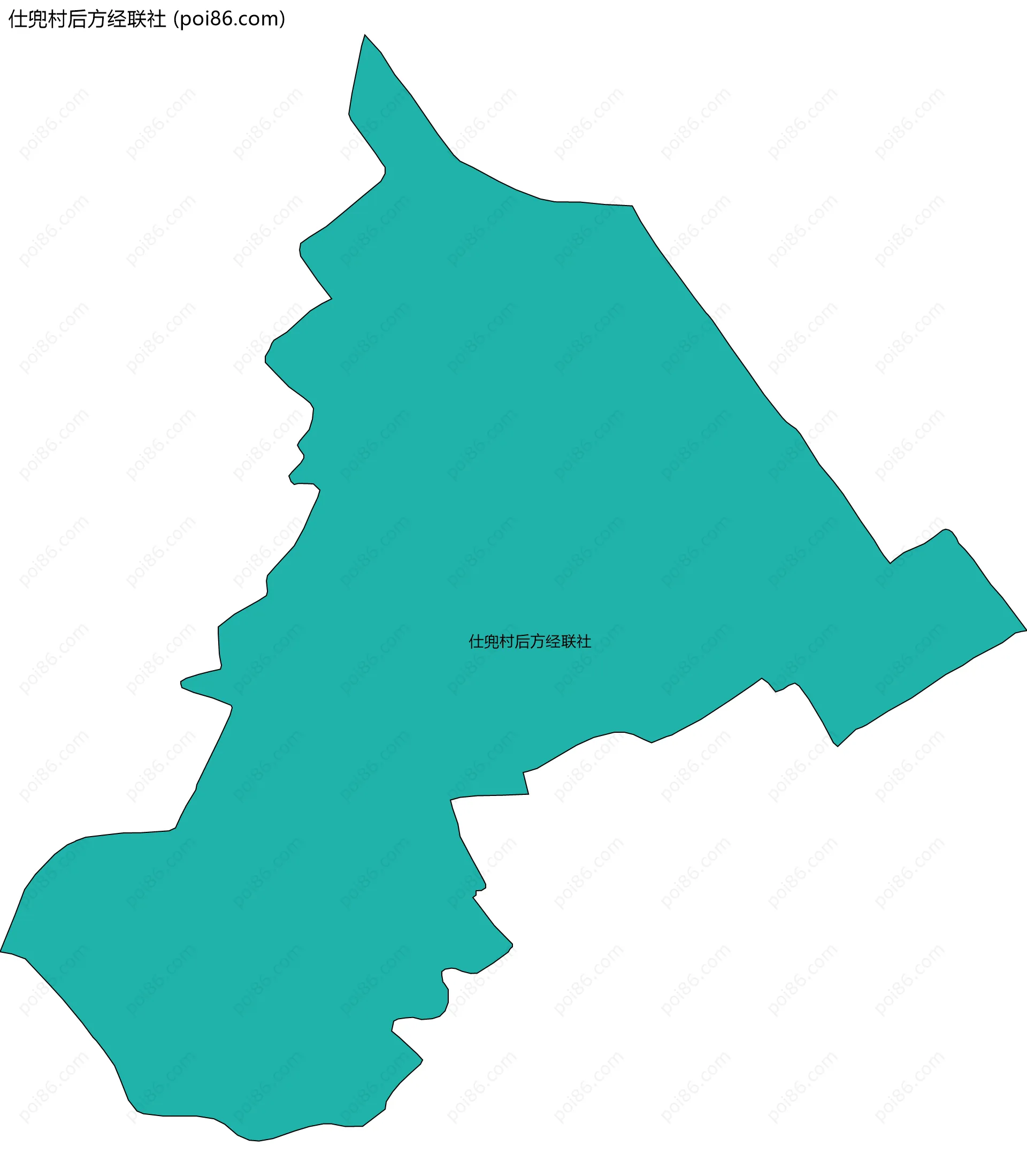 仕兜村后方经联社边界地图