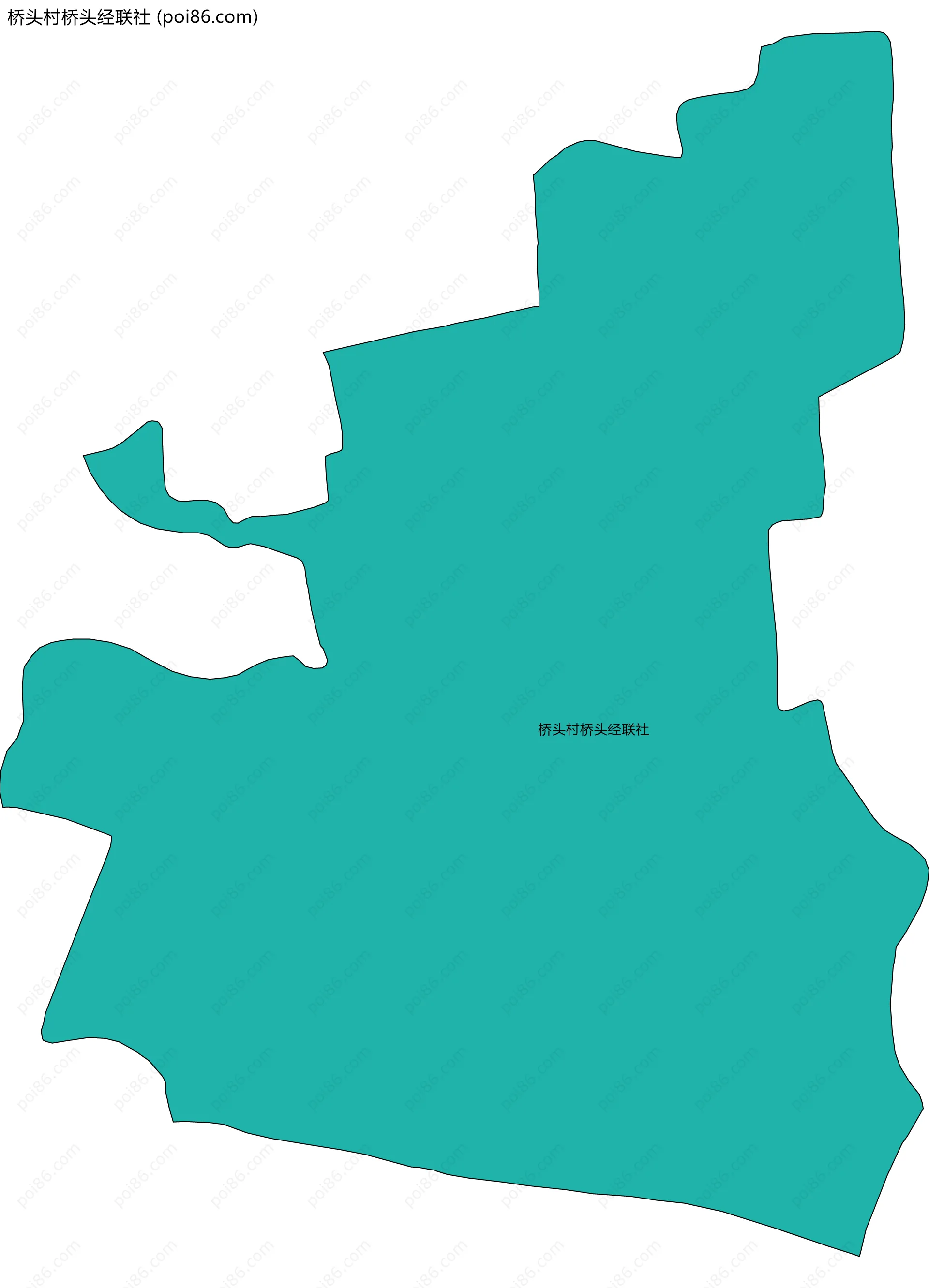 桥头村桥头经联社边界地图