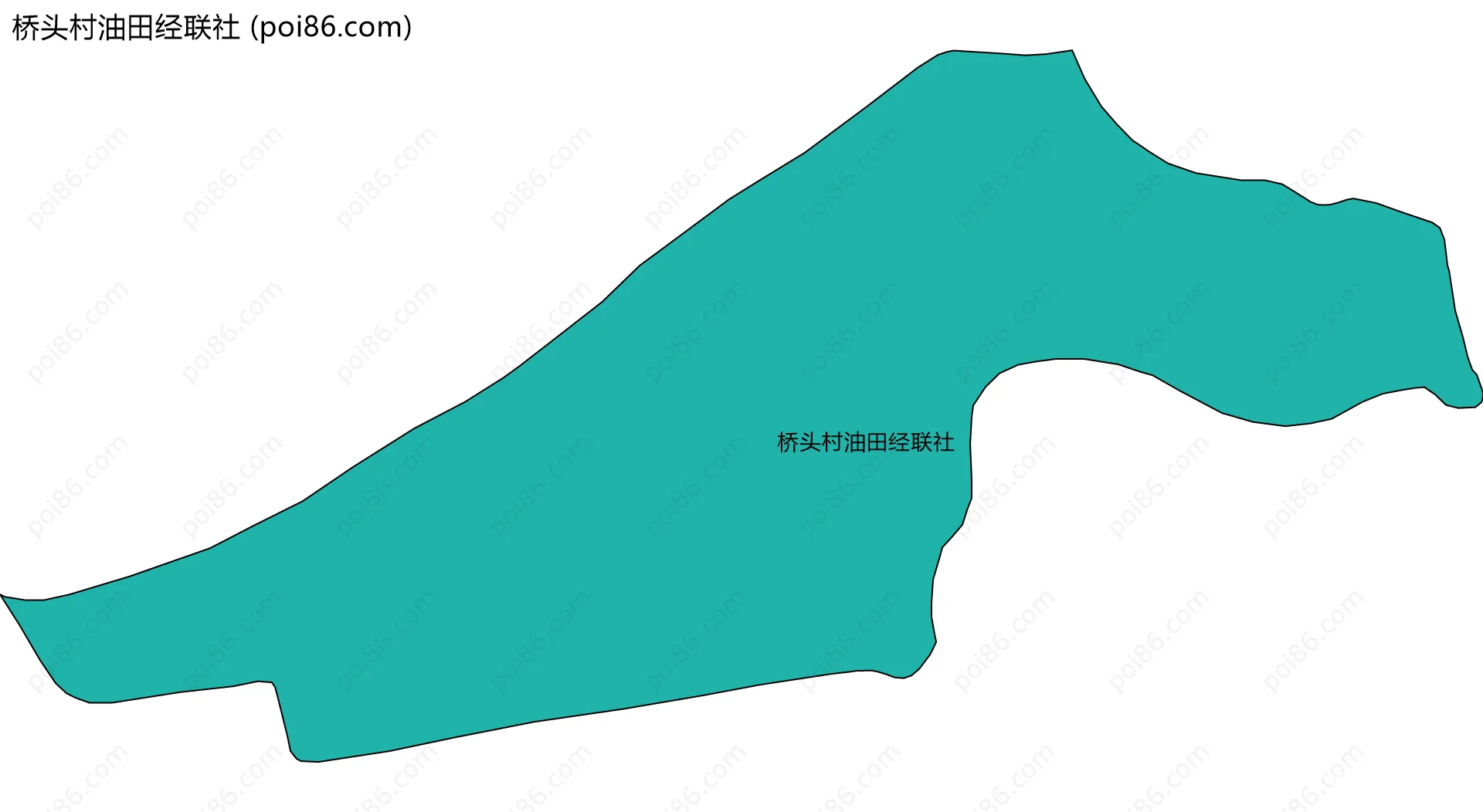 桥头村油田经联社边界地图