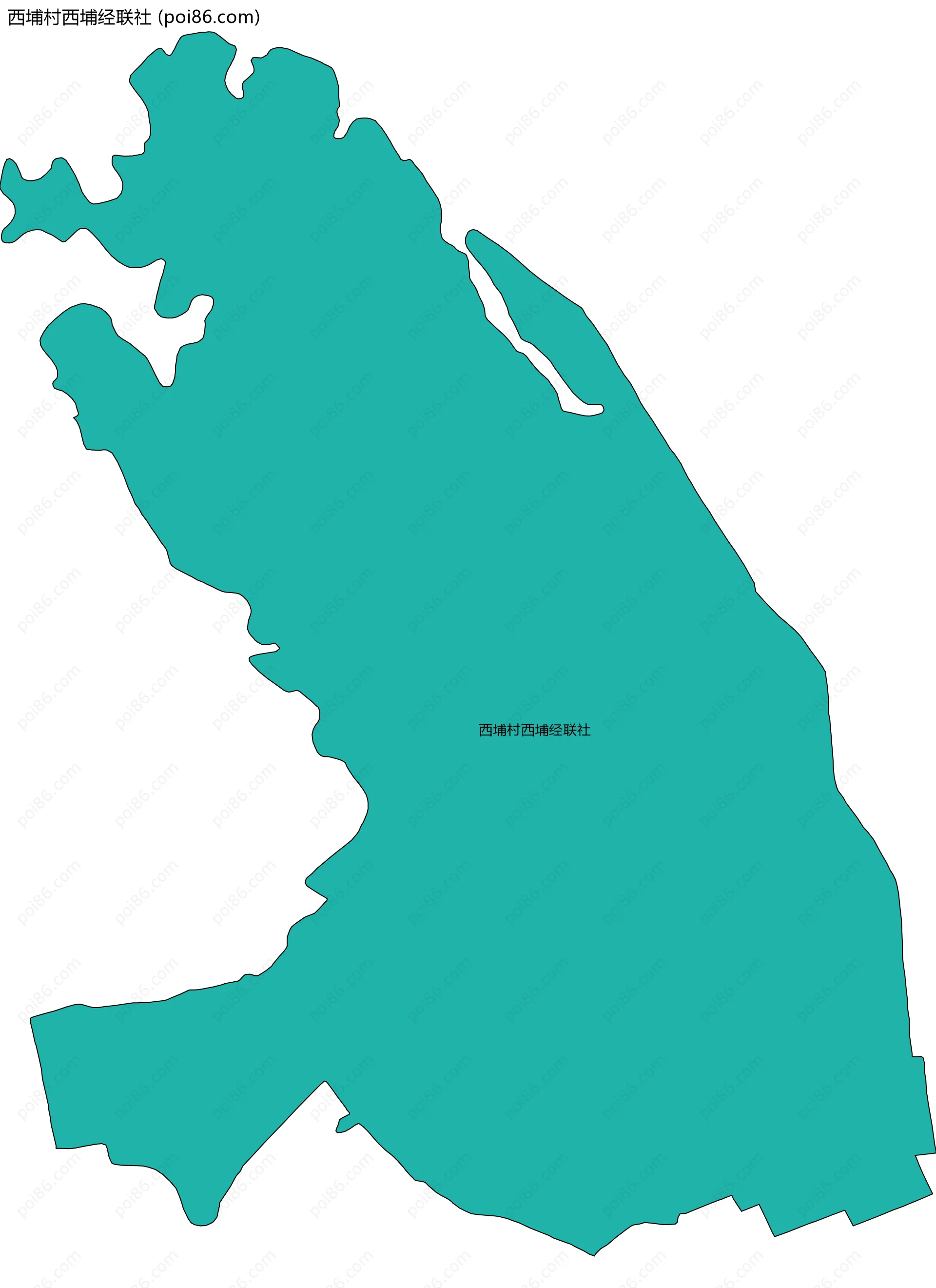 西埔村西埔经联社边界地图