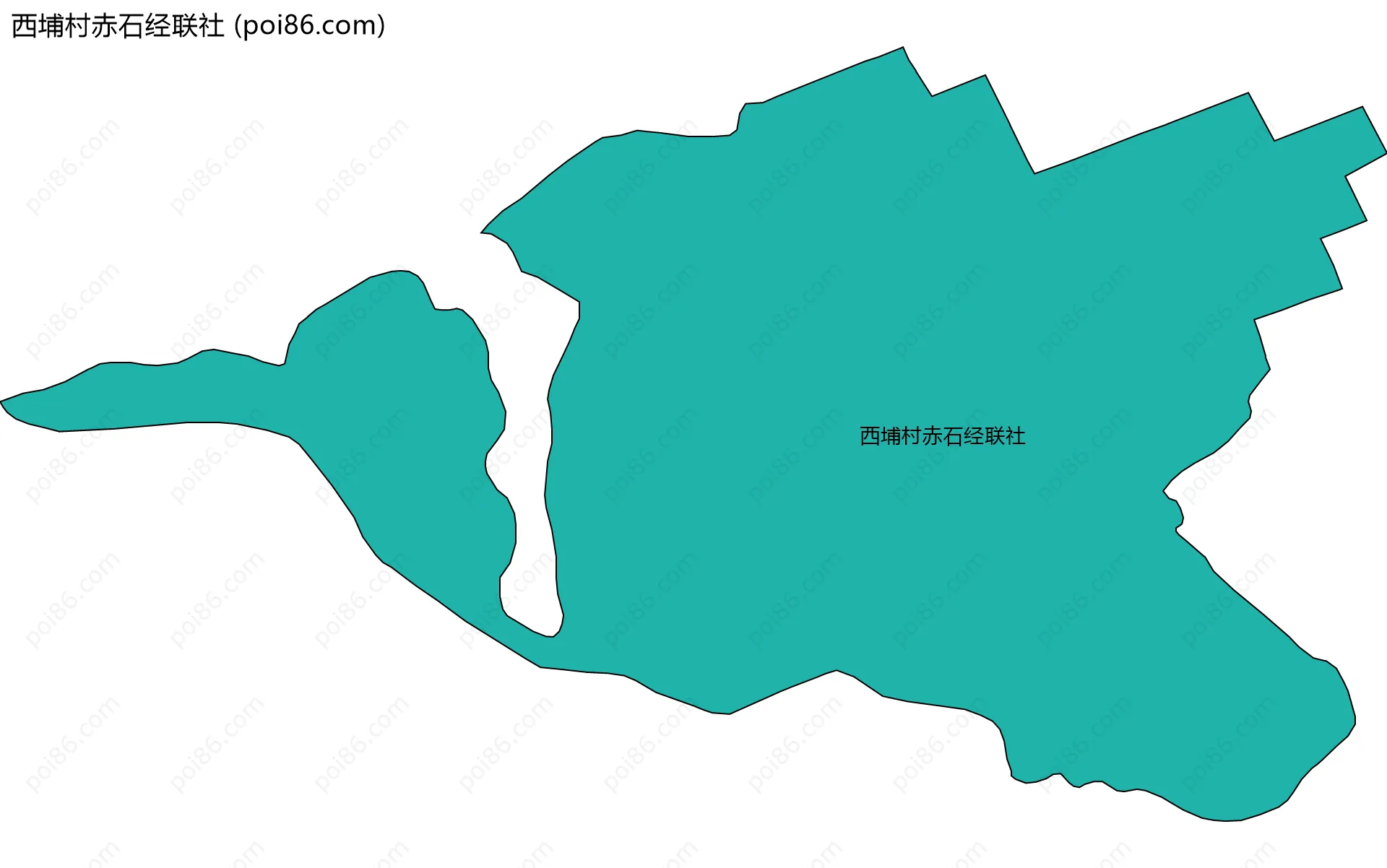 西埔村赤石经联社边界地图