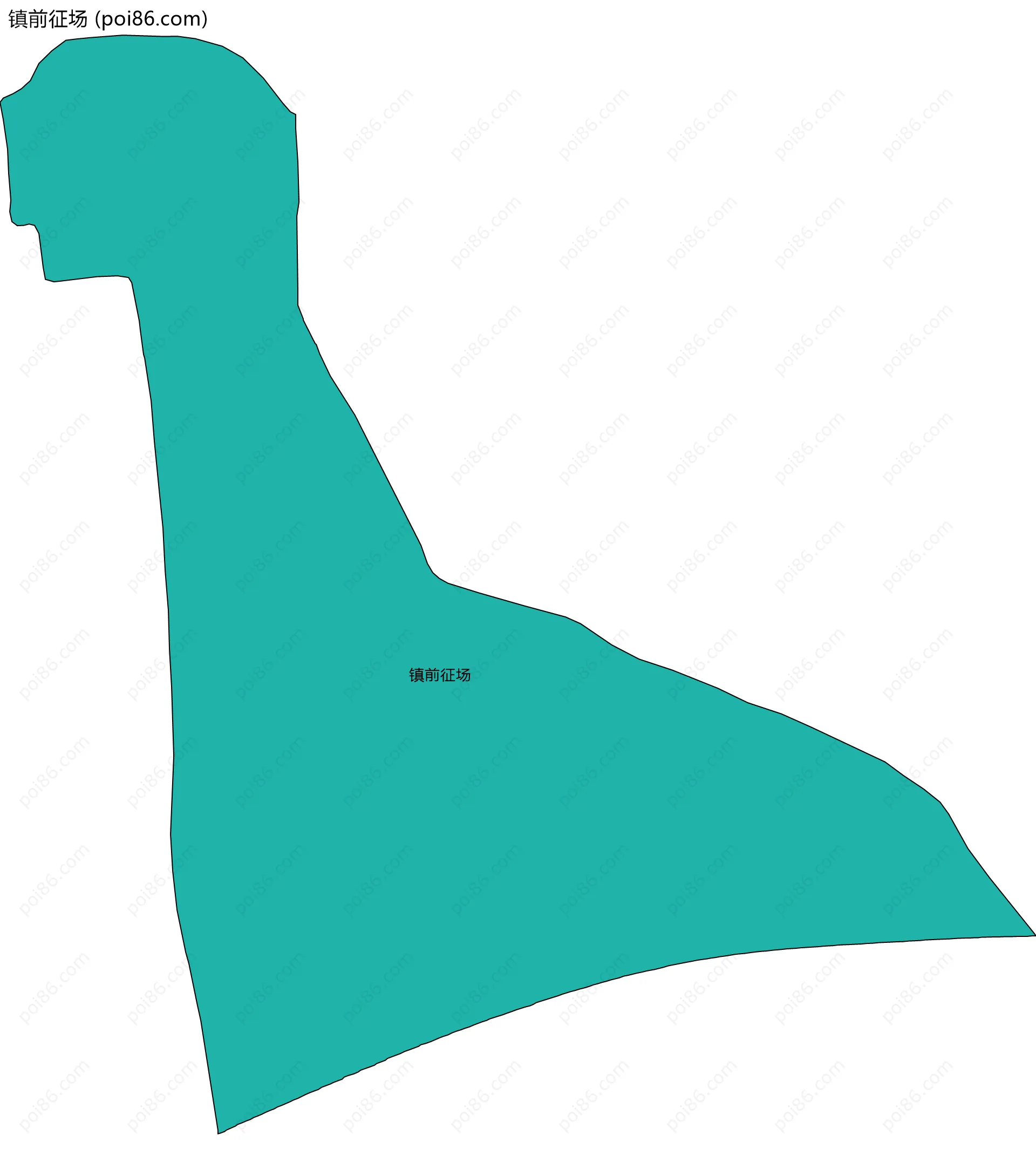 镇前征场边界地图