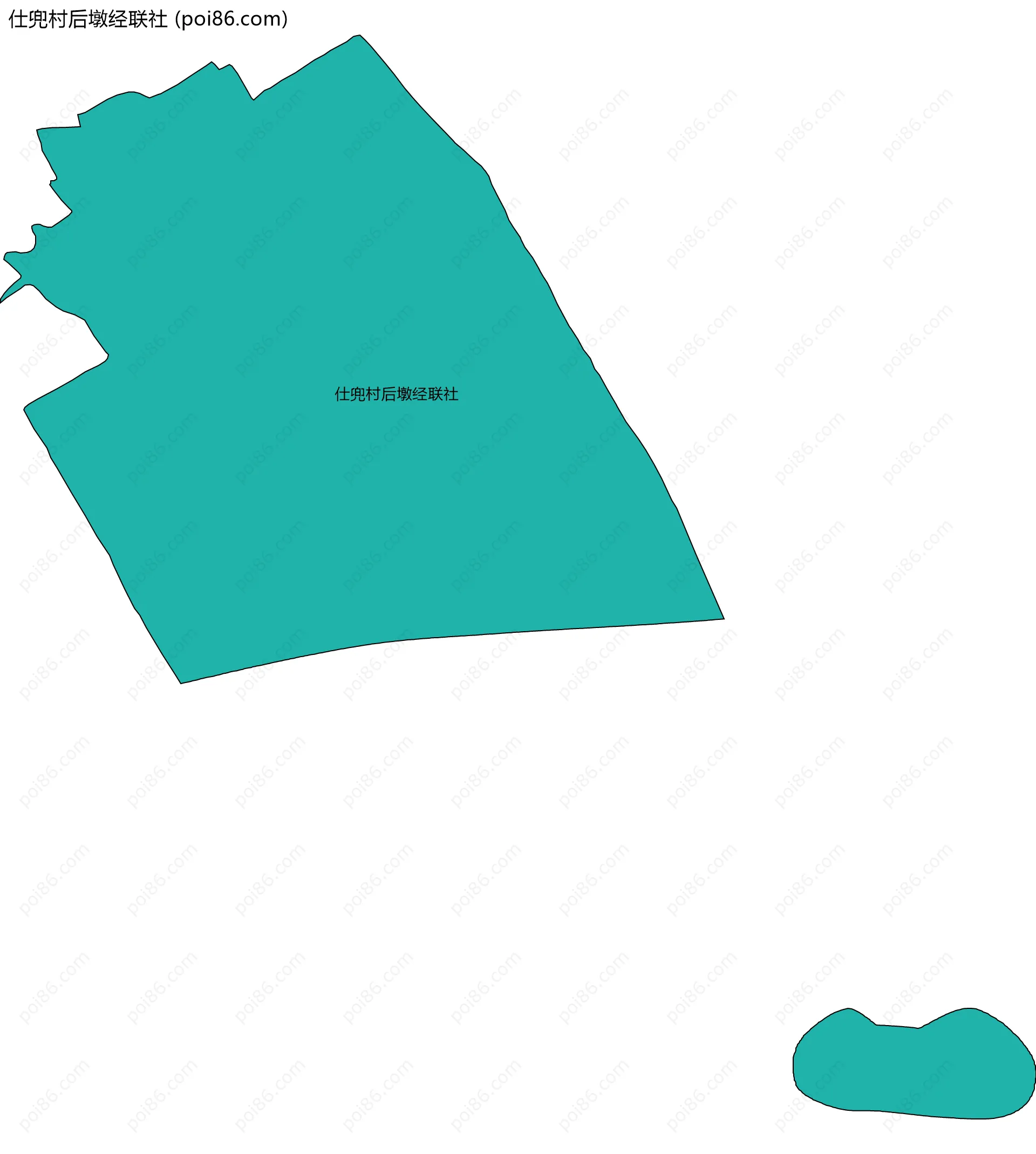 仕兜村后墩经联社边界地图