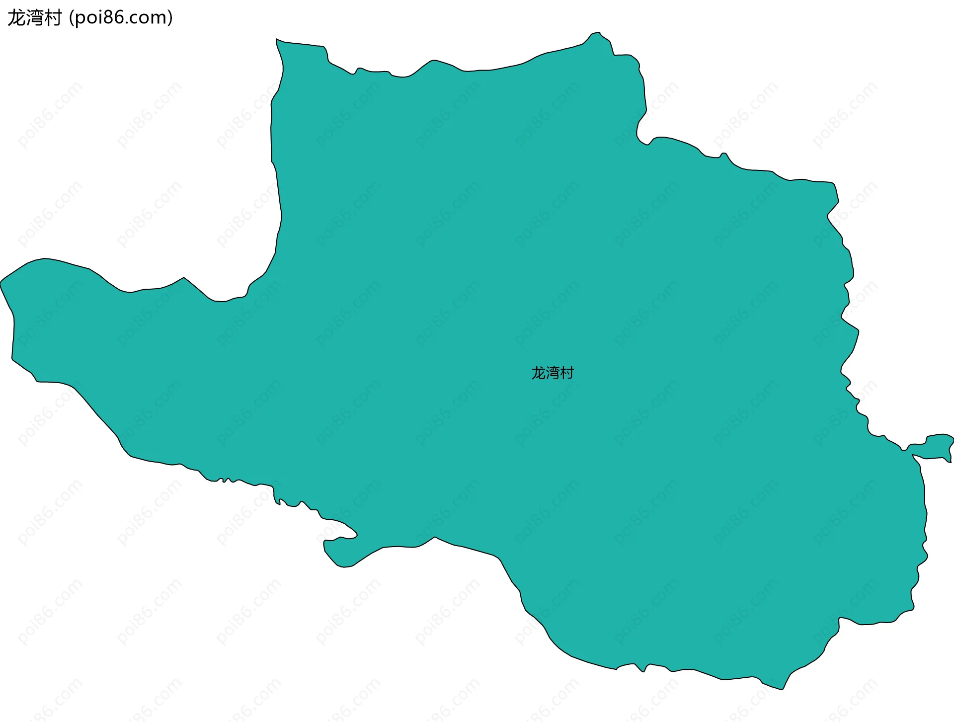 龙湾村边界地图