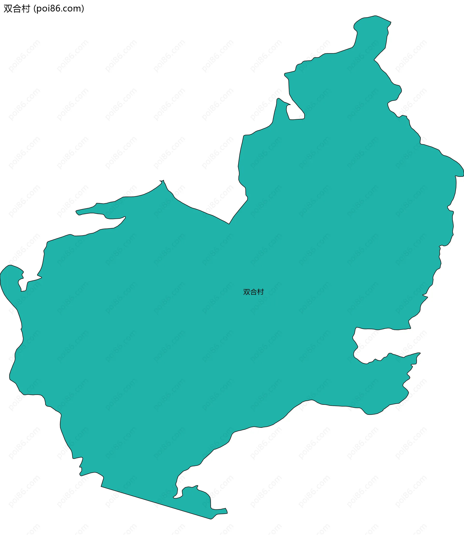 双合村边界地图