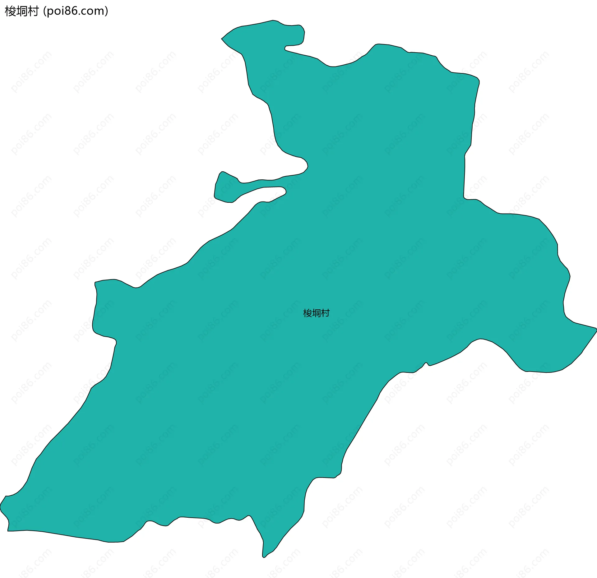 梭垌村边界地图