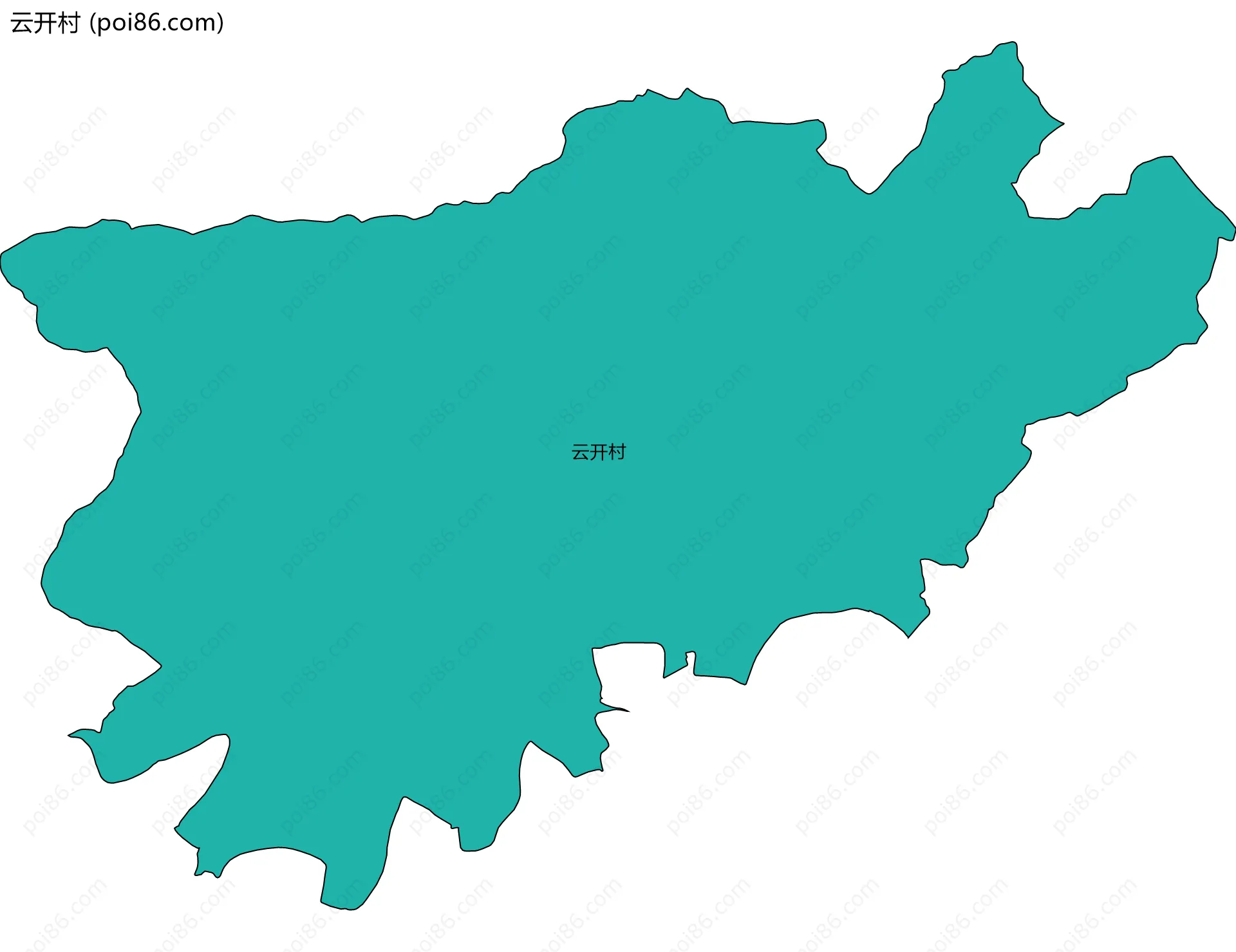 云开村边界地图
