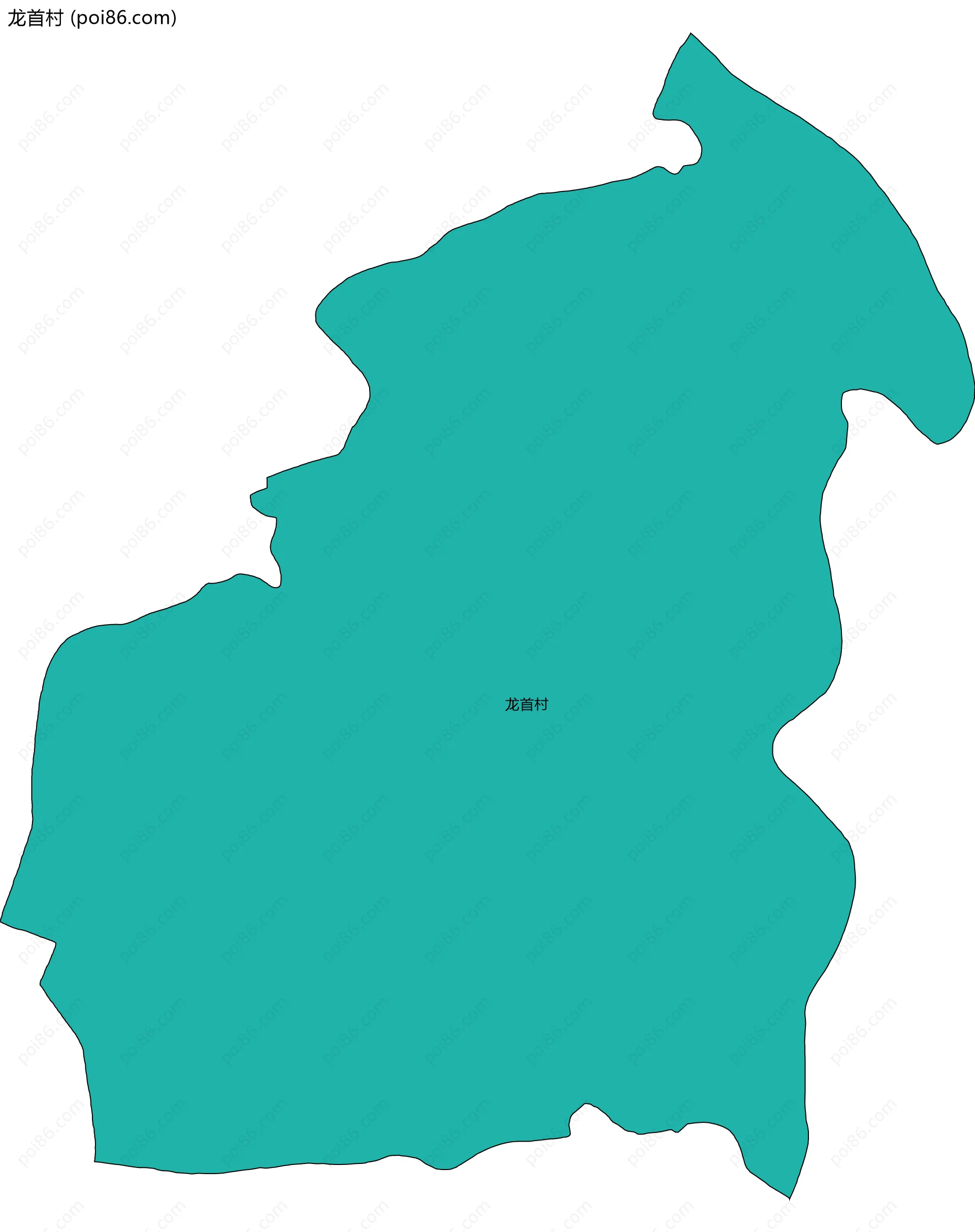 龙首村边界地图