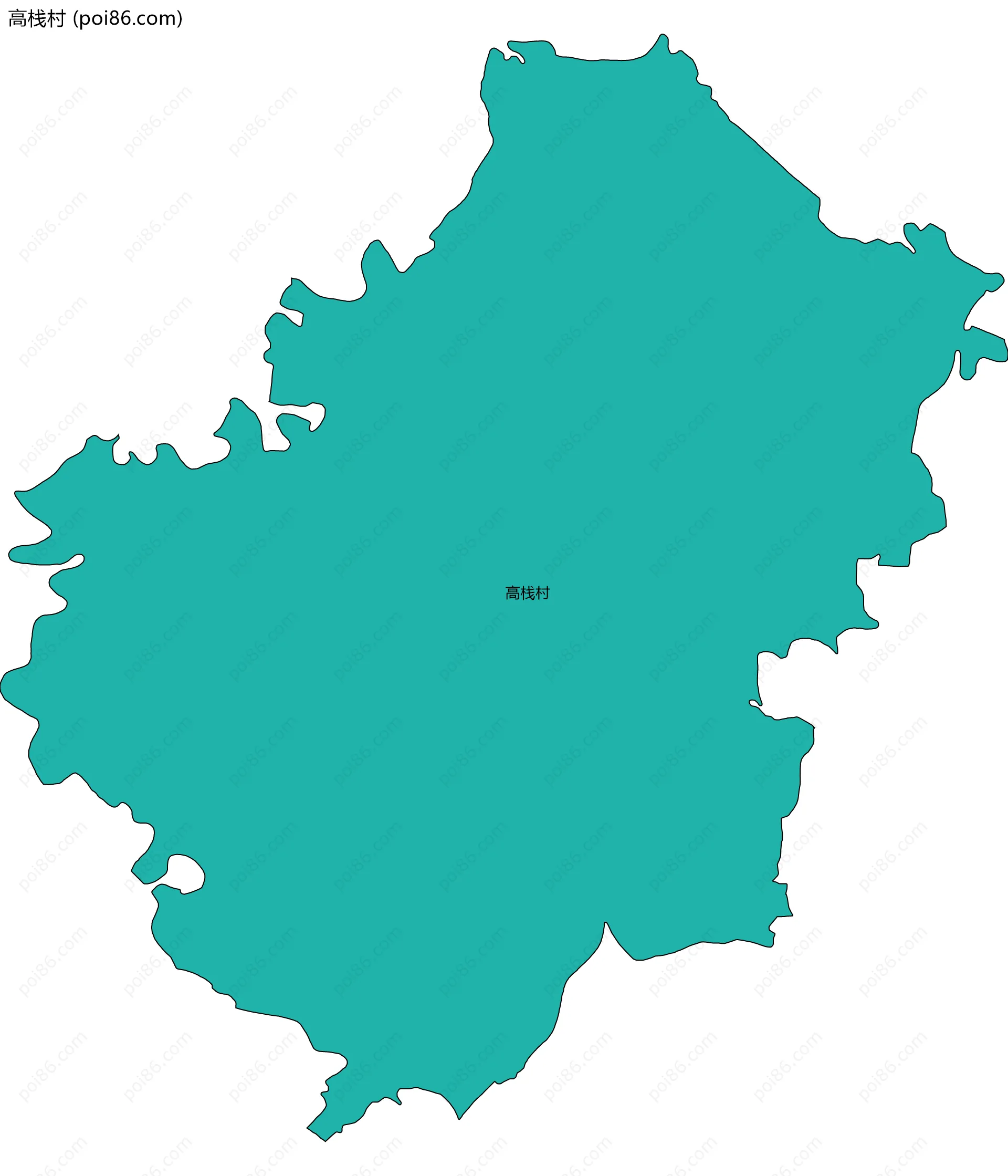 高栈村边界地图