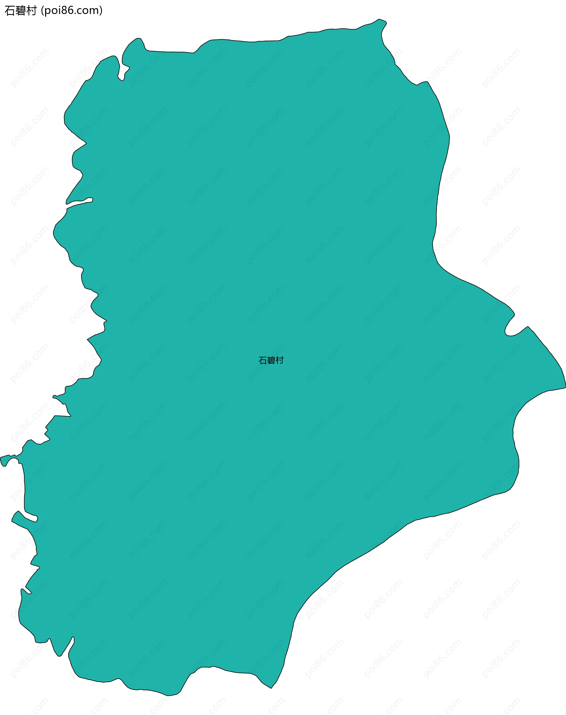 石碧村边界地图