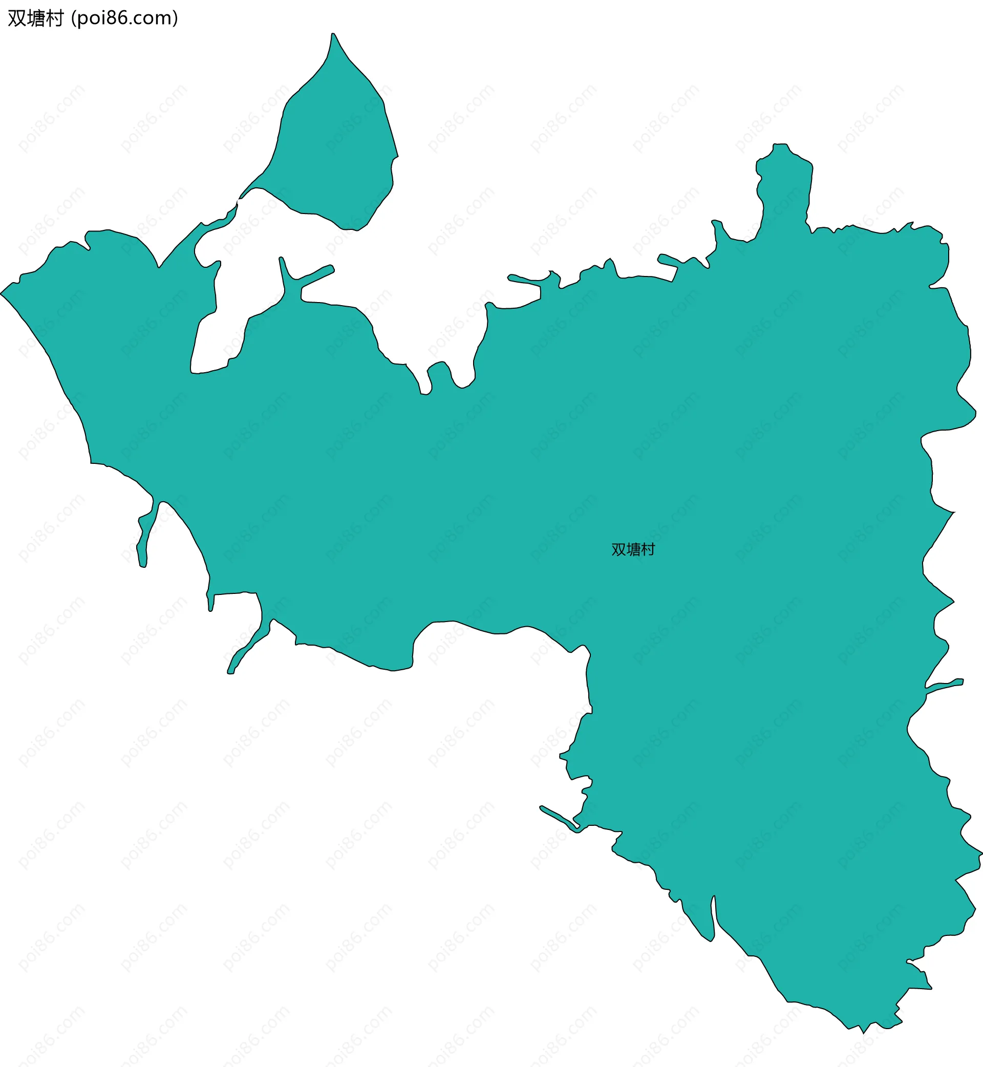 双塘村边界地图