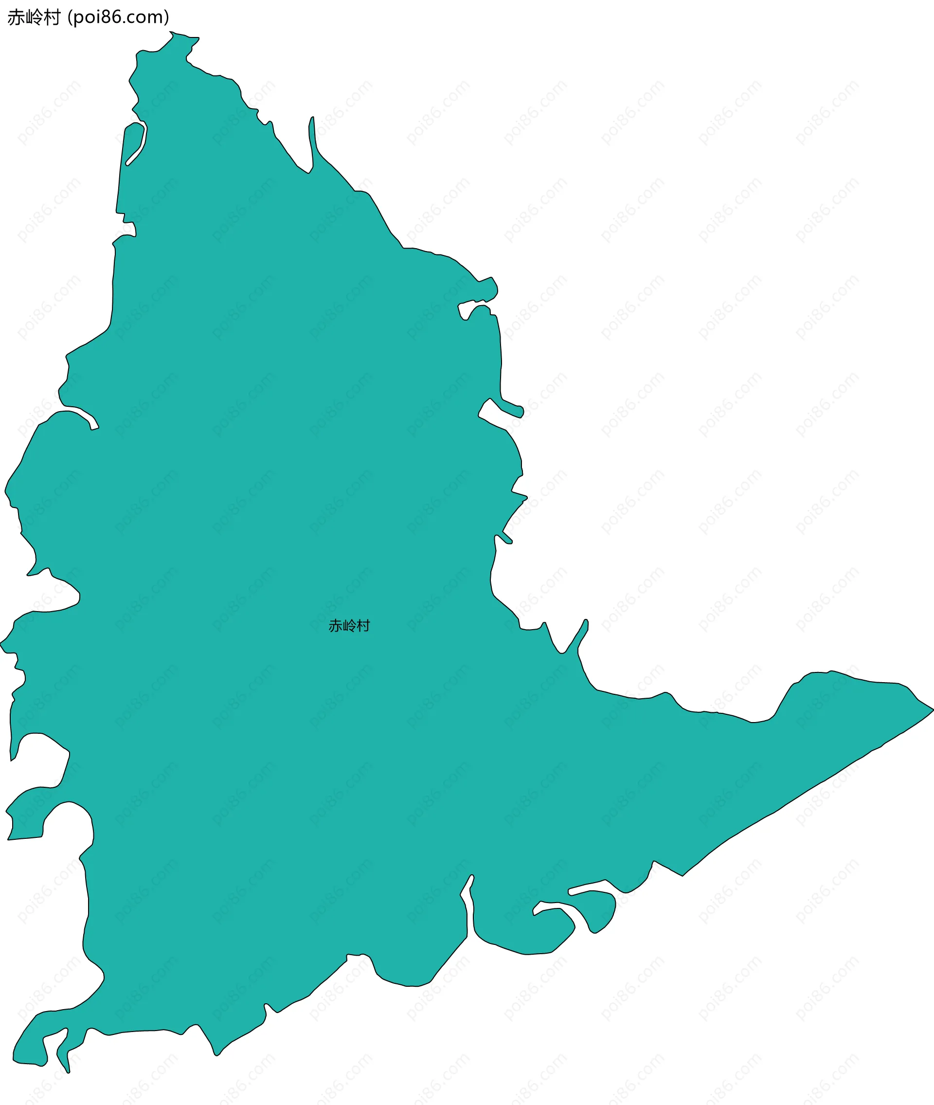 赤岭村边界地图