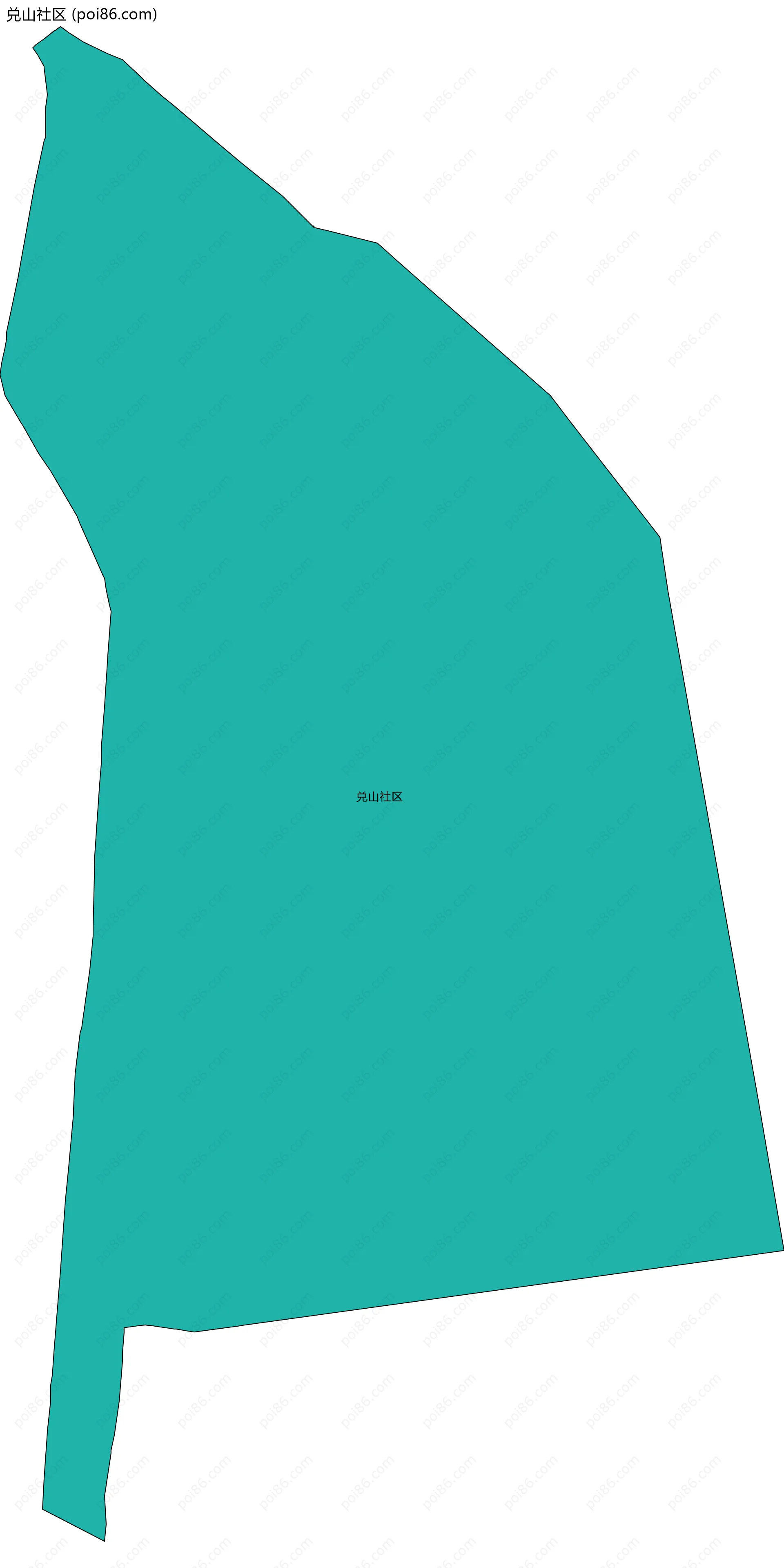 兑山社区边界地图