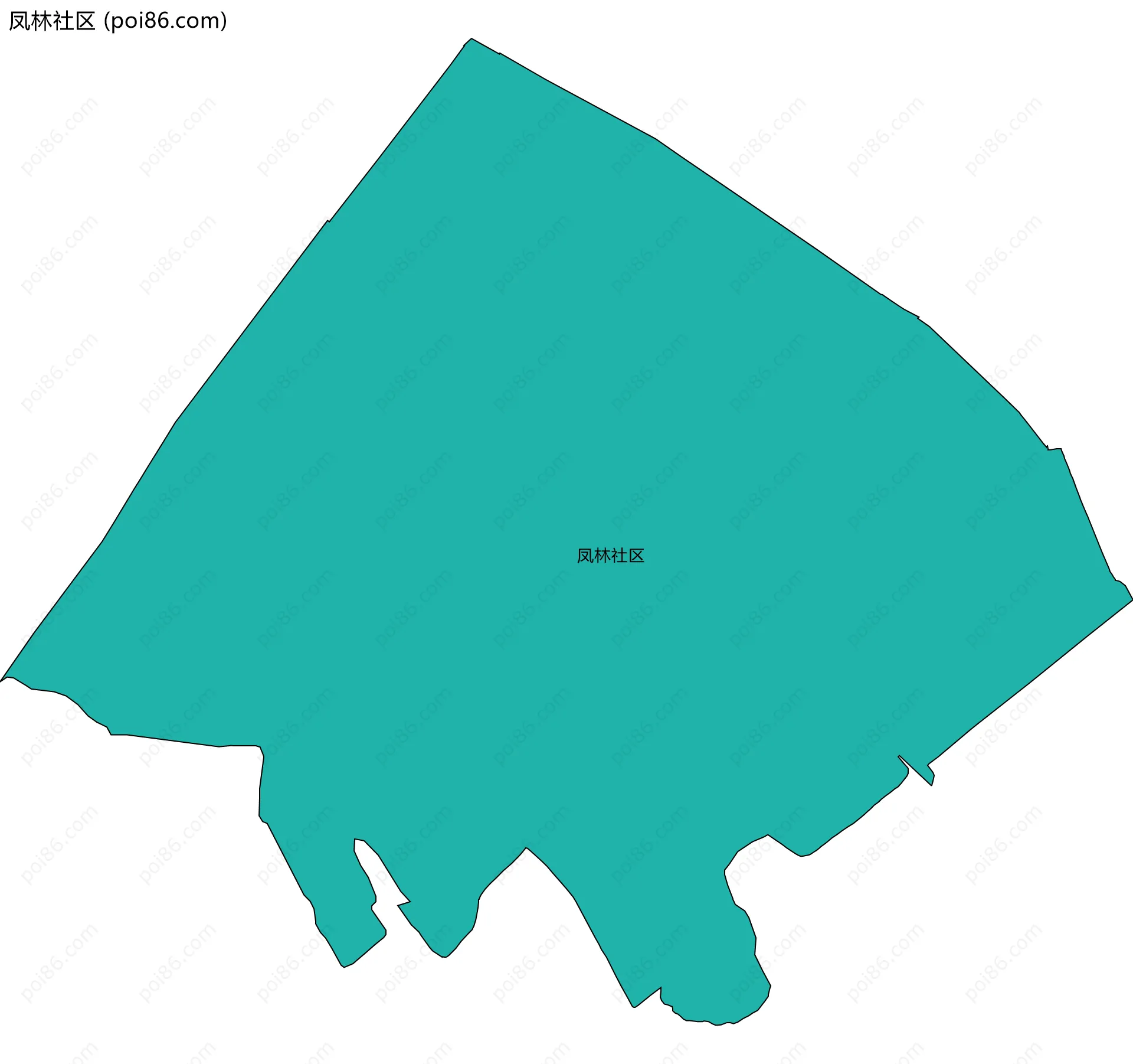 凤林社区边界地图