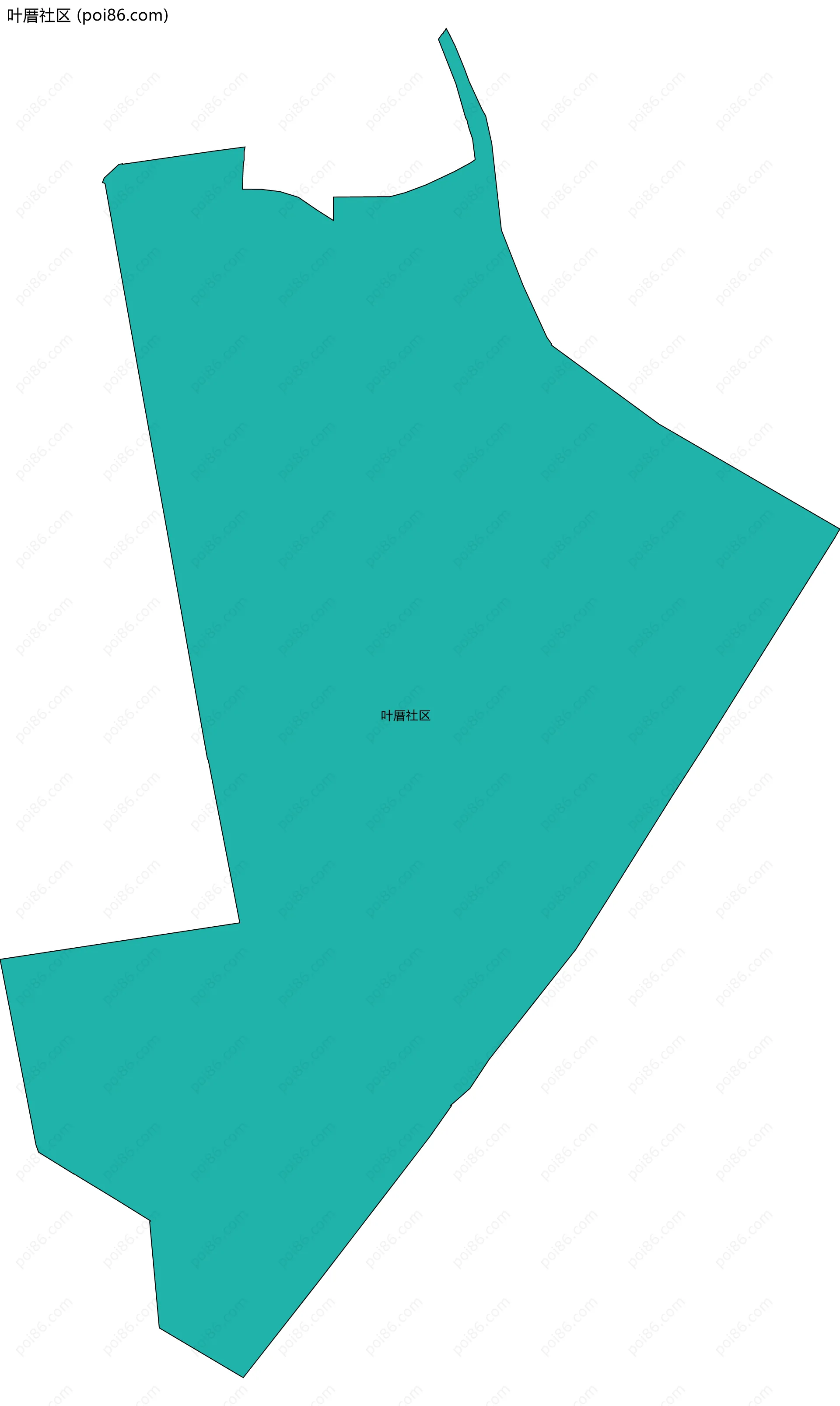 叶厝社区边界地图