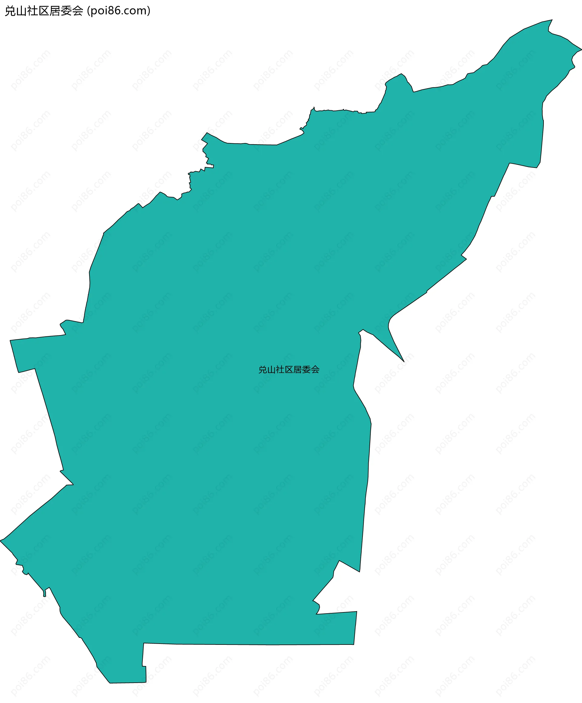 兑山社区居委会边界地图