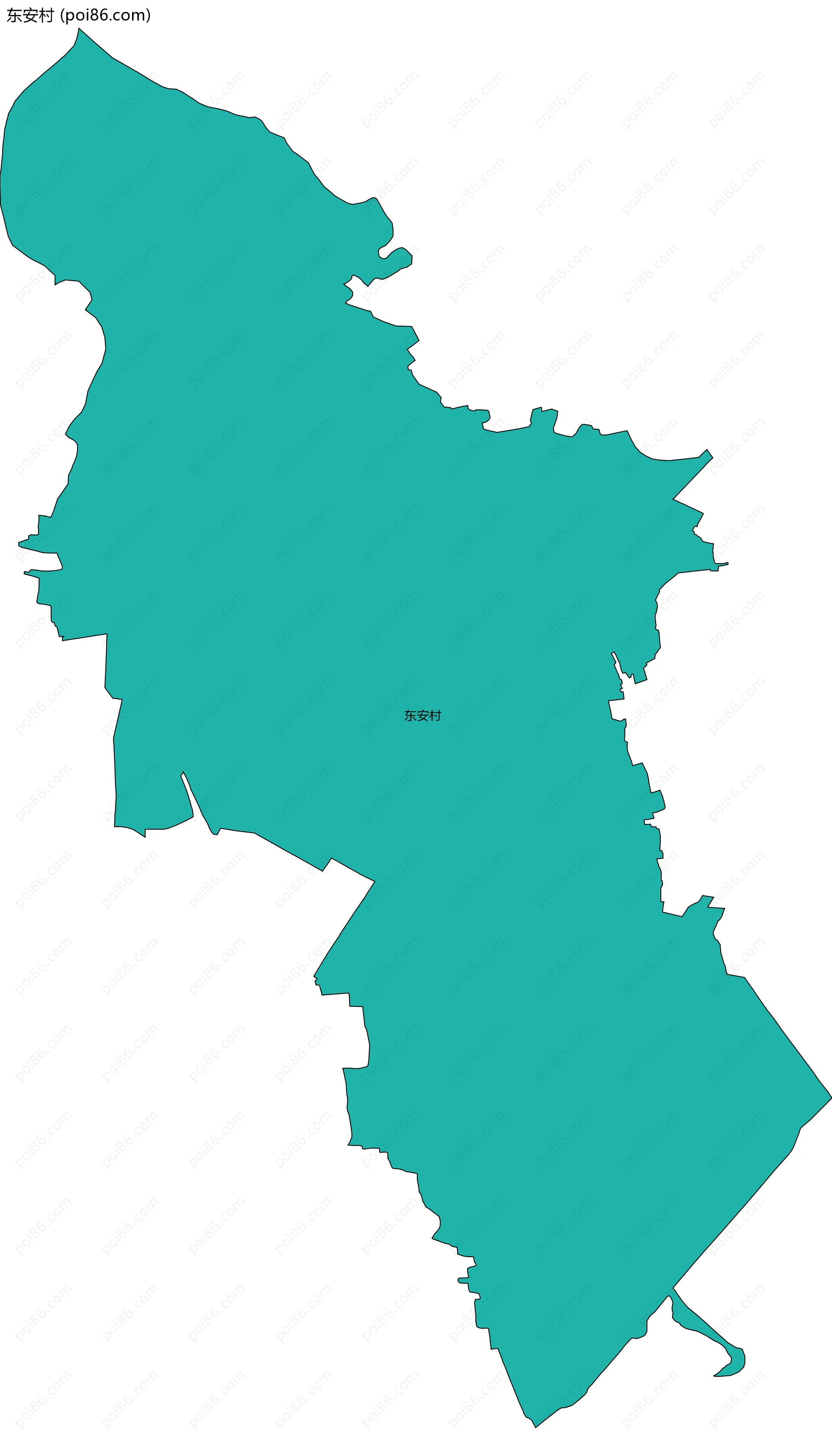 东安村边界地图