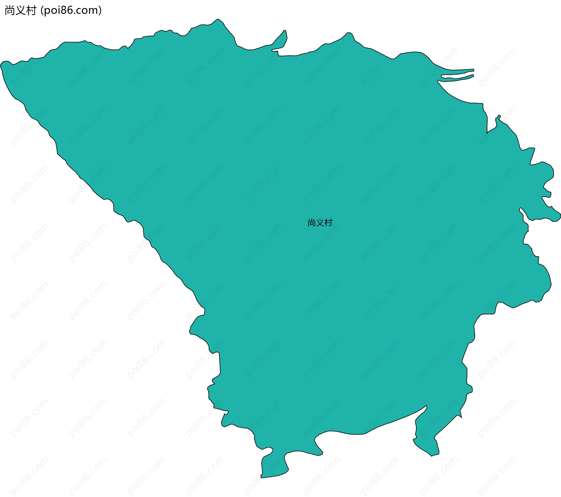 尚义村边界地图