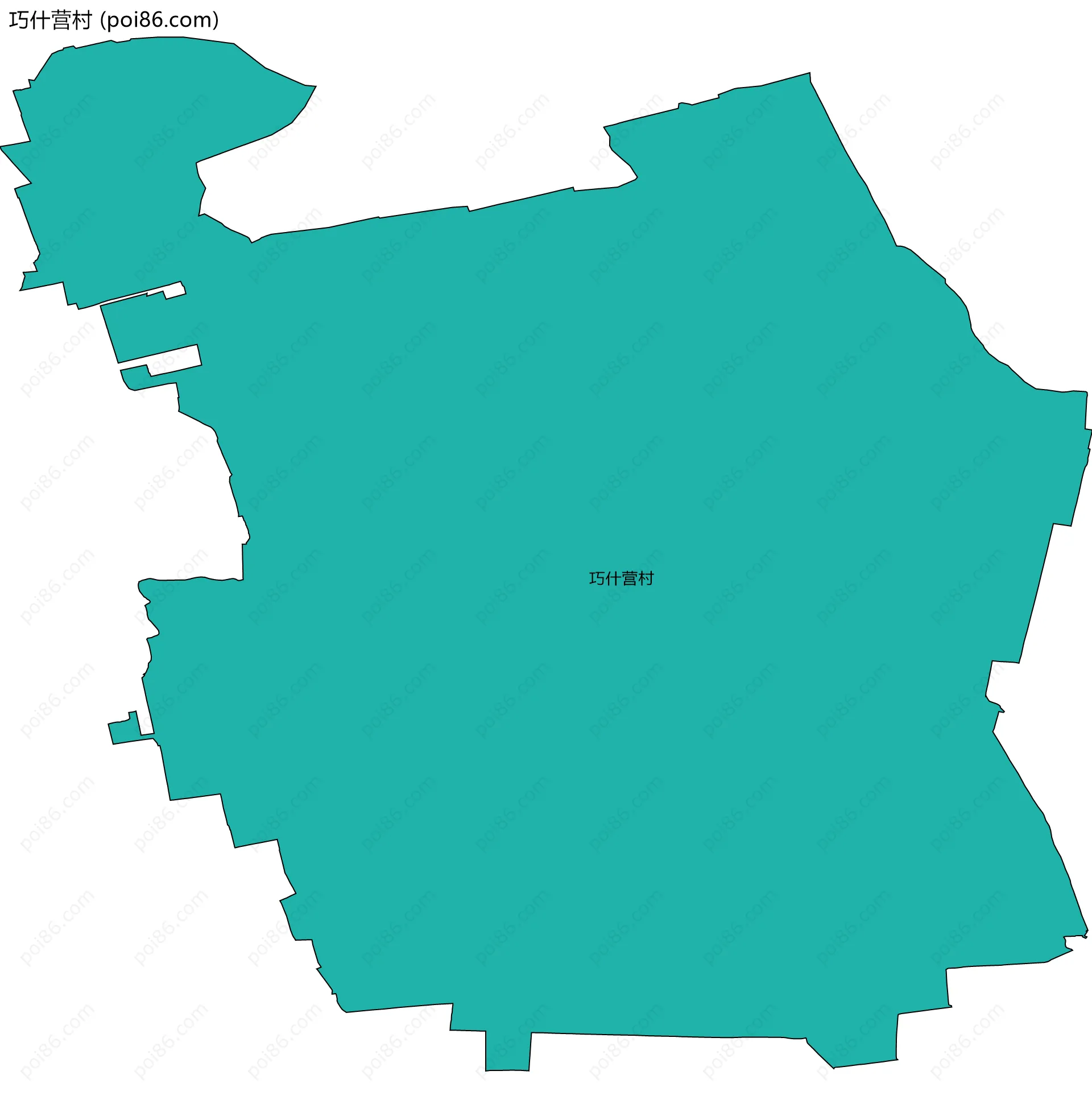 巧什营村边界地图