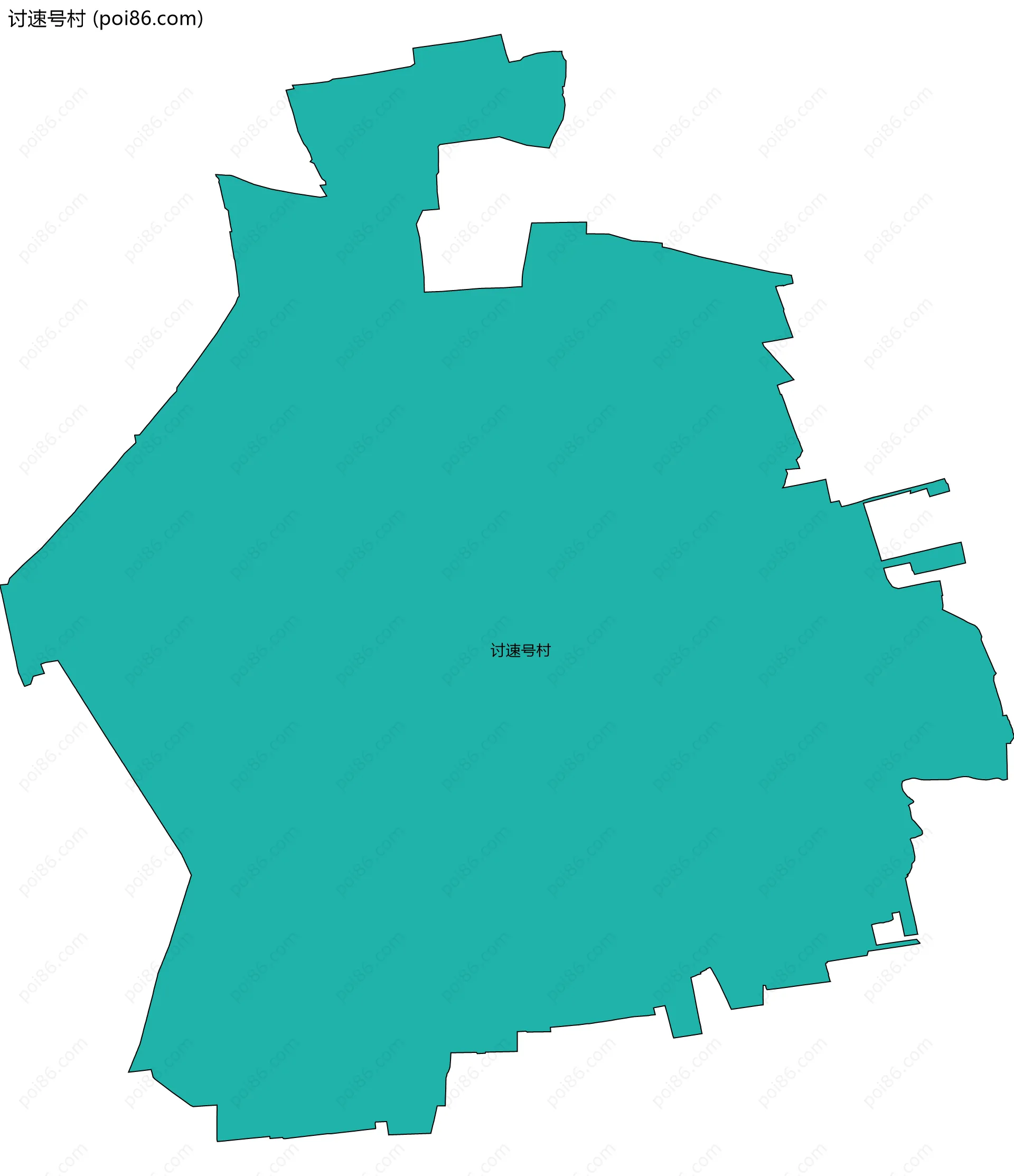 讨速号村边界地图