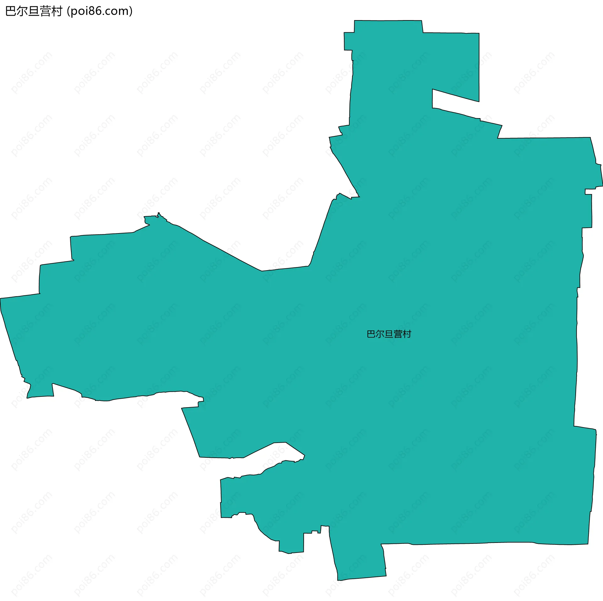 巴尔旦营村边界地图