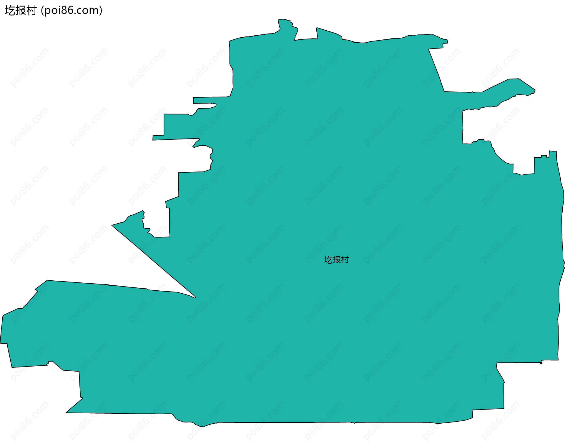 圪报村边界地图