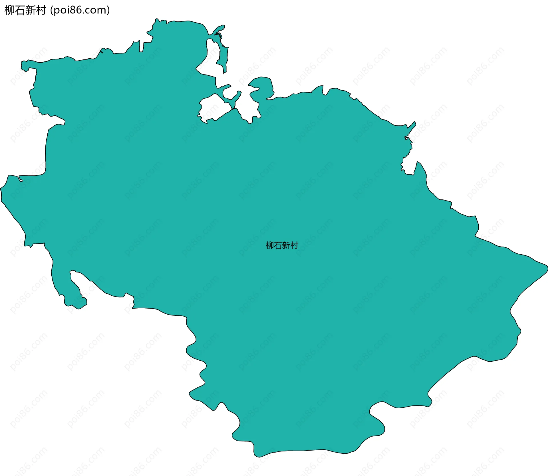 柳石新村边界地图