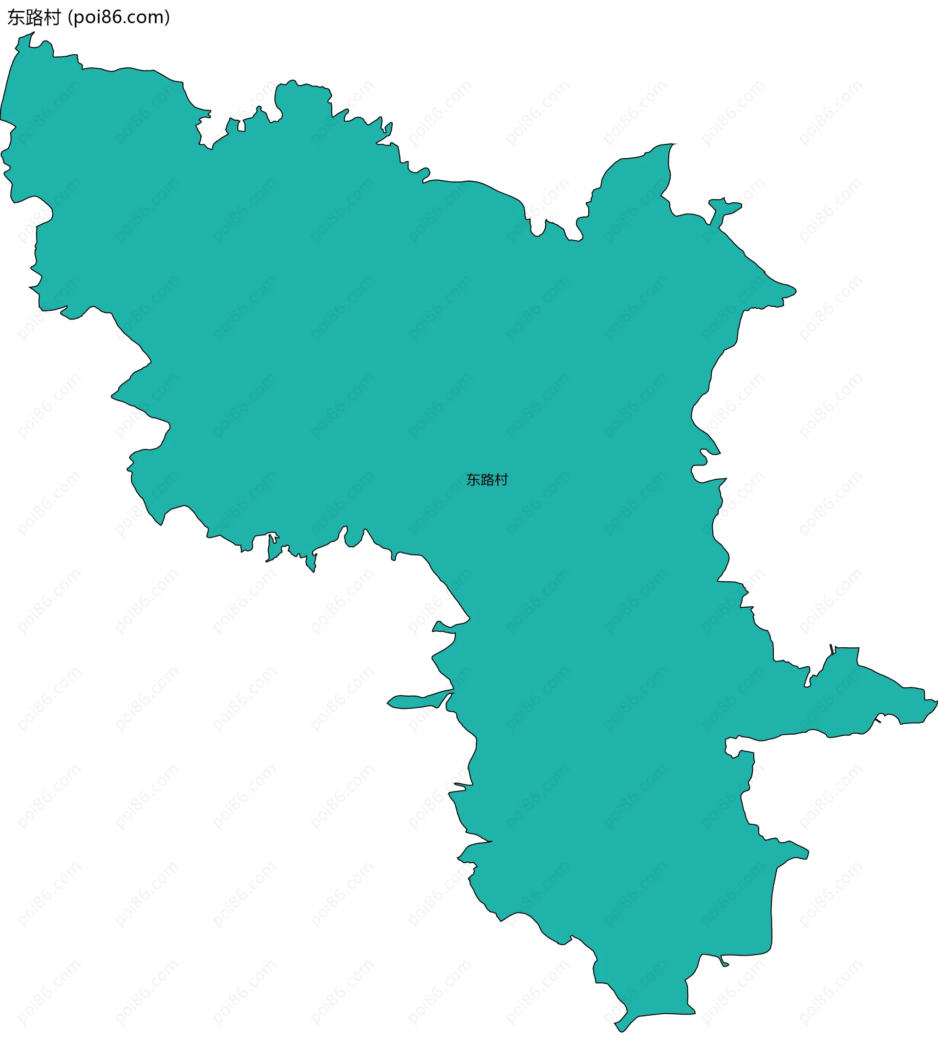 东路村边界地图